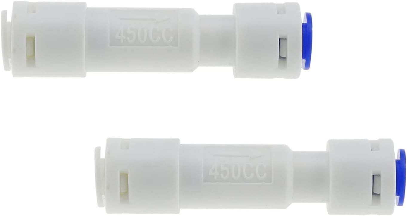 Flow Restrictor 450 2PCS 1/4Inch 450CC Flow Restrictors with Quick Connect for R