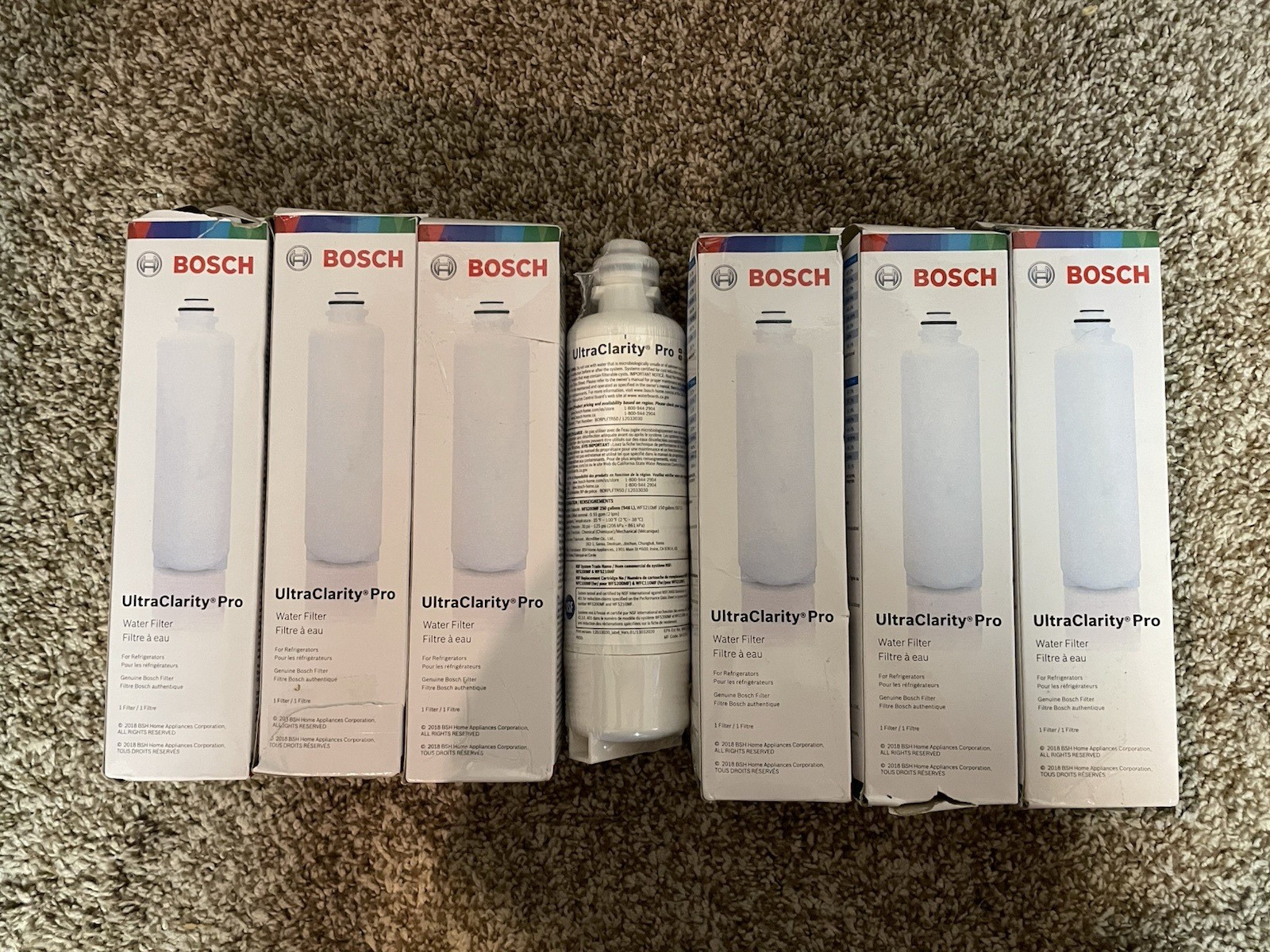 NEW 7pk Bosch Ultra Clarity Pro BORPLFTR50 WFC100MF WFC110MF – FREE SHIPPING !
