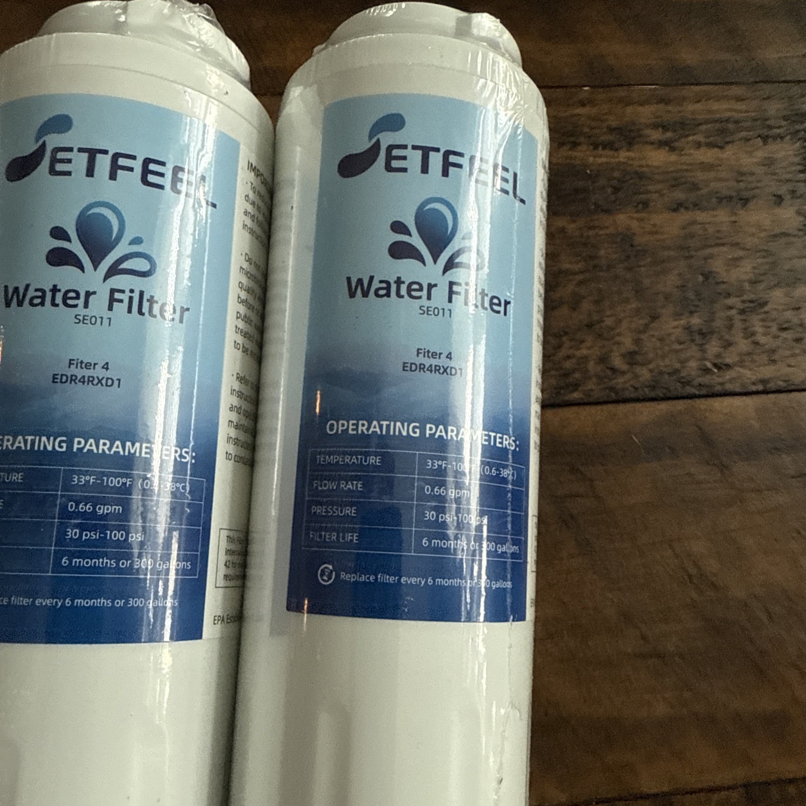 3 Pack SETFEEL water filter replacements for Bosch and Thermador refrigerators.