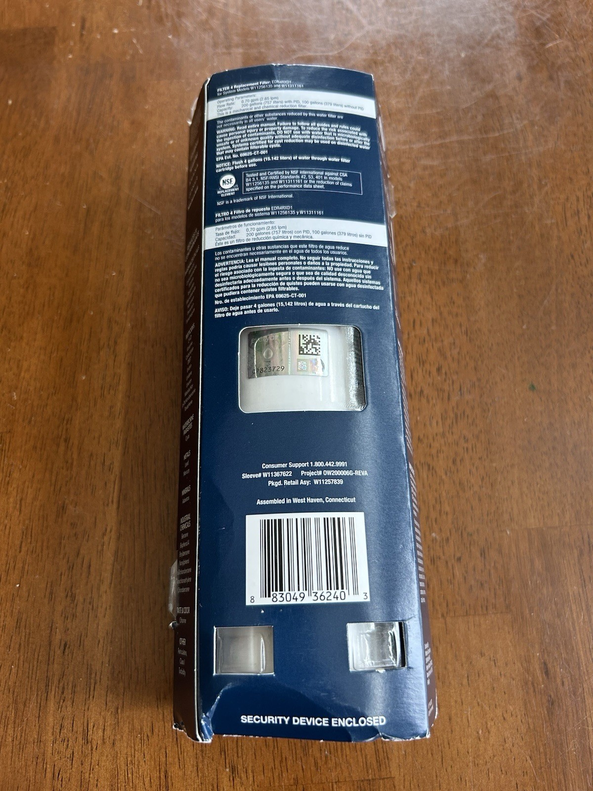 Everydrop Refrigerator Ice Water Filter #4 EDR4RXD1 6 Months Filter Life Sealed