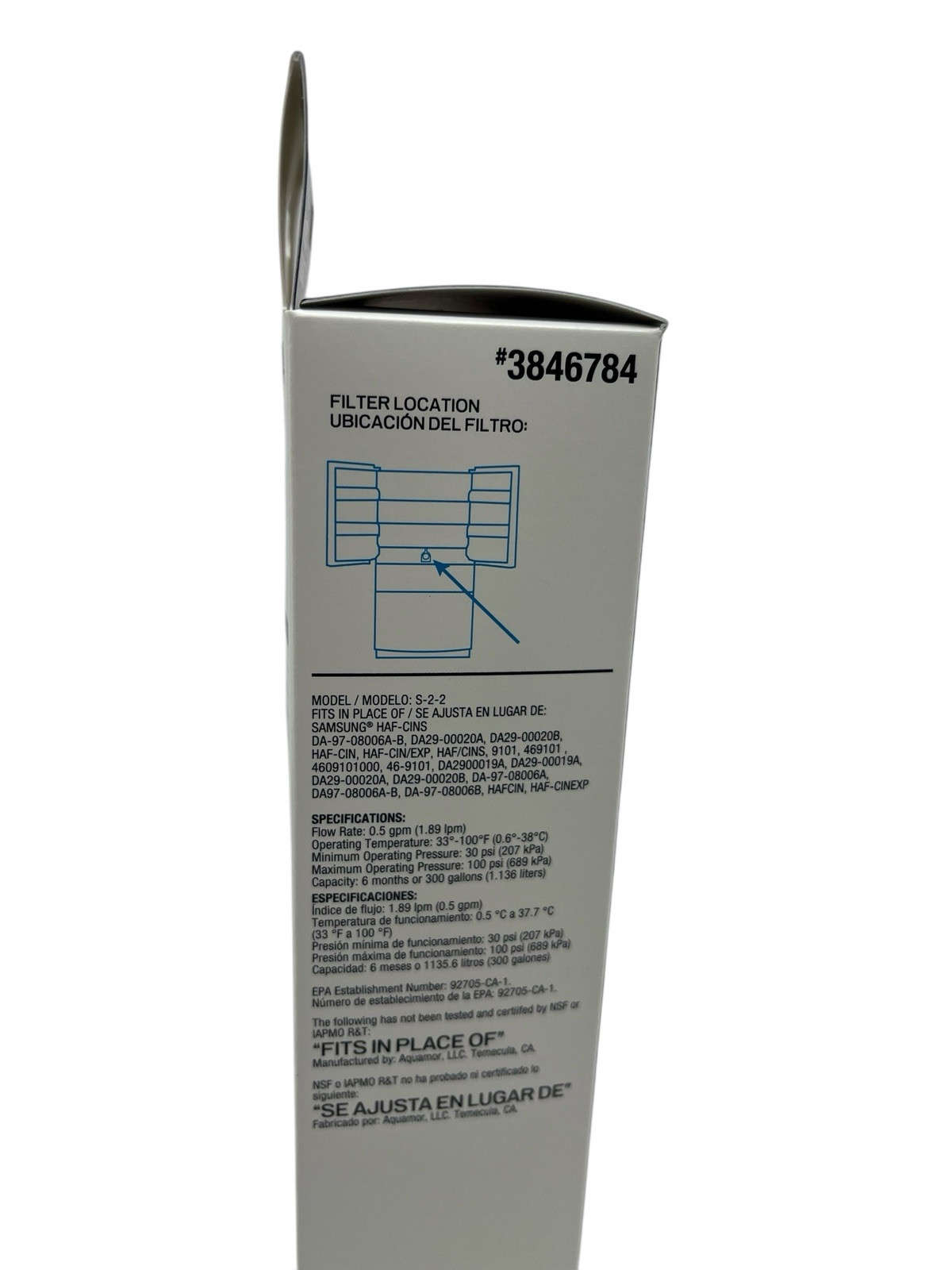 Project Source 2-Pack 6-Month Twist Refrigerator Water Filter S-2-2 #3846784