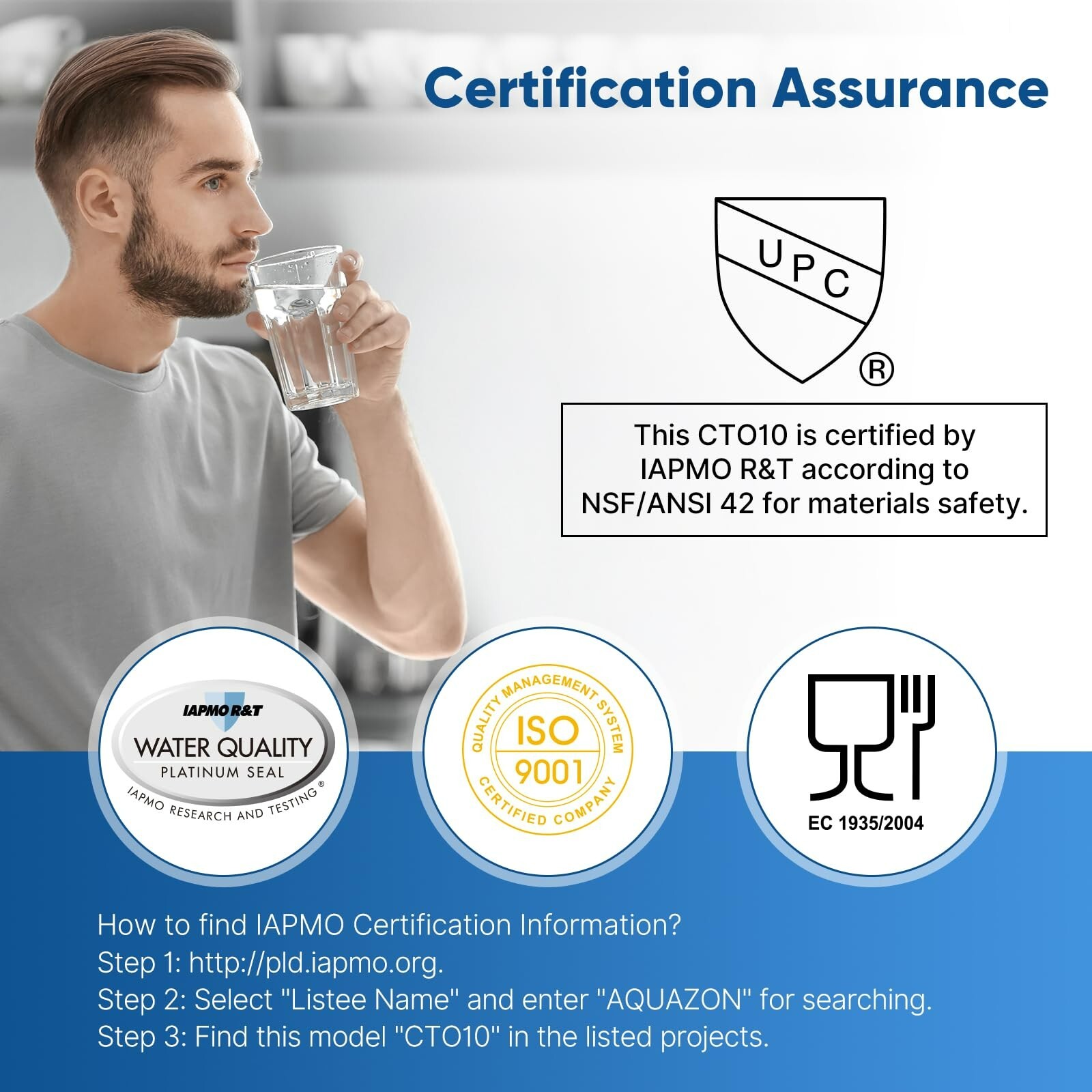 Whole House CTO Carbon Water Filter Cartridge 1 Micron 2.5″ x 10″ 4PACK