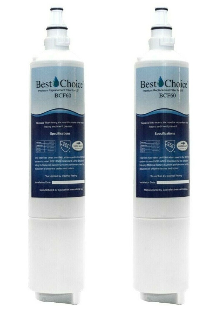 2 Pack Fits LG LT600P 5231JA2006A 5231JA2006B 9990 Refrigerator Water Filter