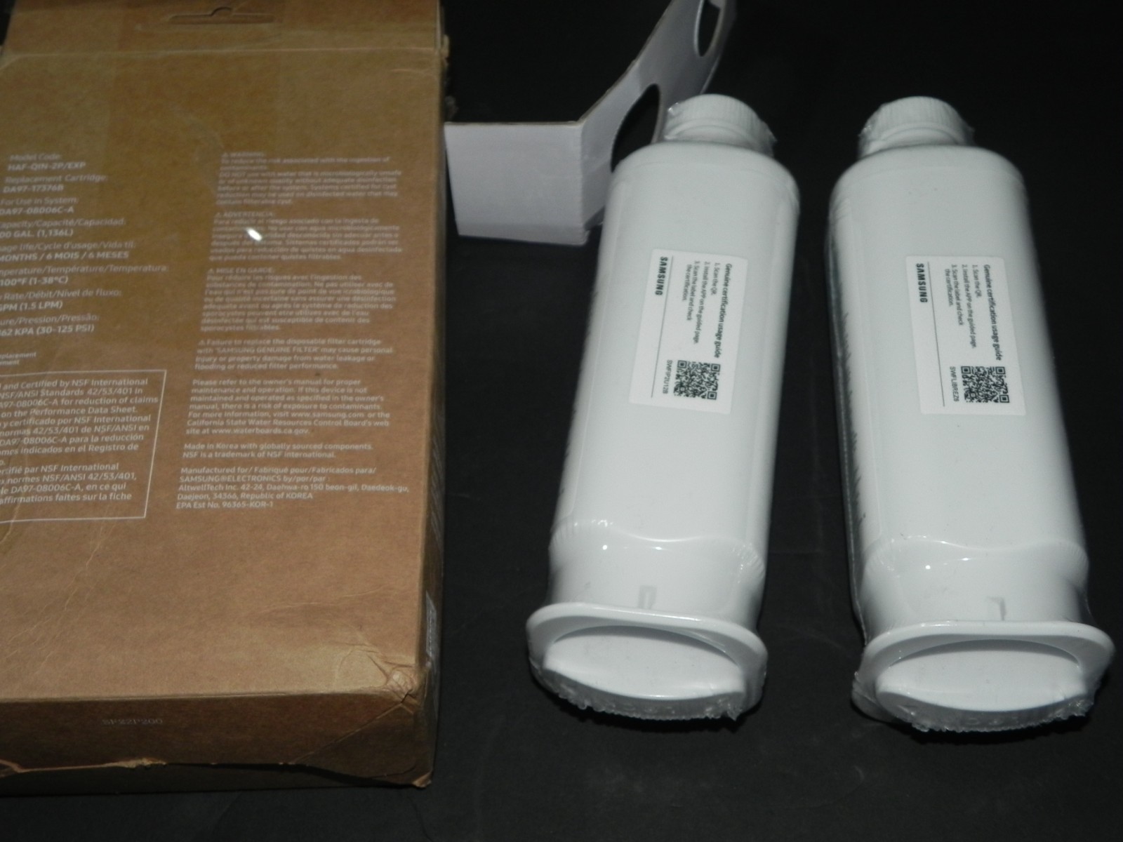 Samsung HAF-QIN-2P/EXP Genuine Refrigerator Water Filter #2