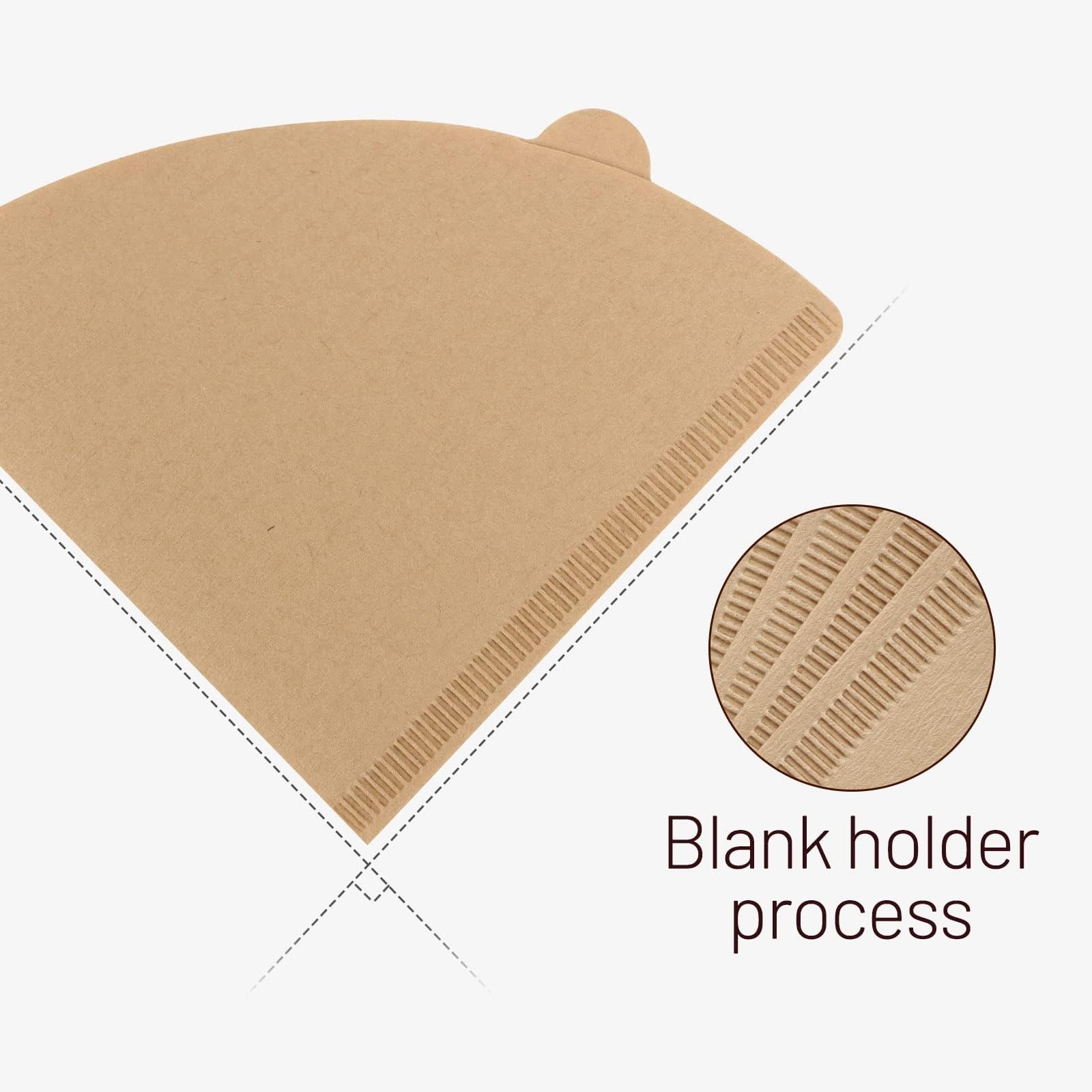 Clinuse Cone Coffee Filters #2, 200 Count Unbleached Size 02 #02, Primary