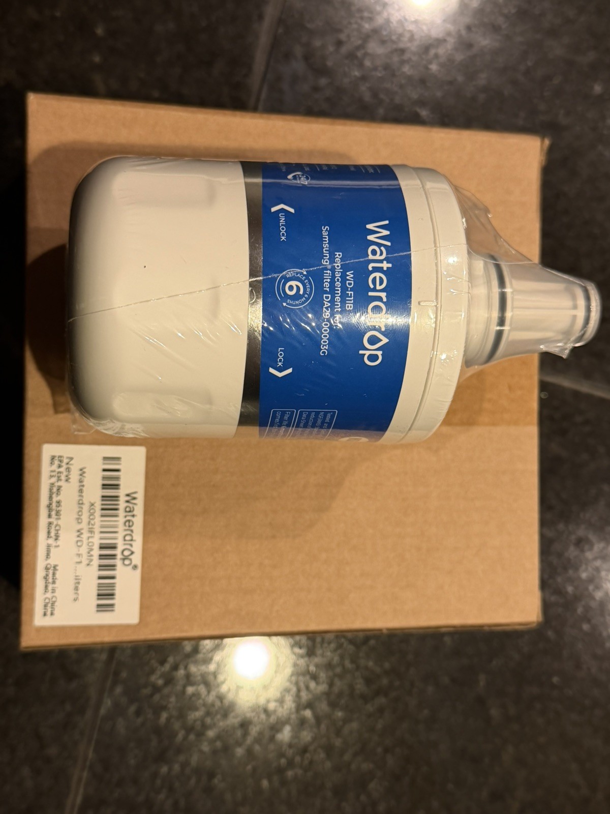 Waterdrop DA29-00003G Water Filter, Replacement for Samsung Fridge. 3 Count NEW