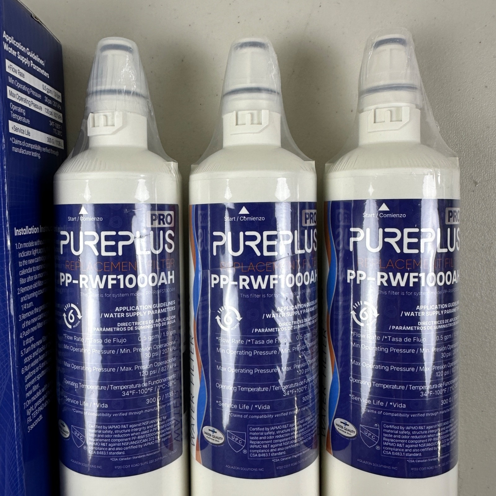3 PACK PUREPLUS PRO 5231JA2006A for LG LT600P Kenmore 469990 9990 PP-RWF1000AH