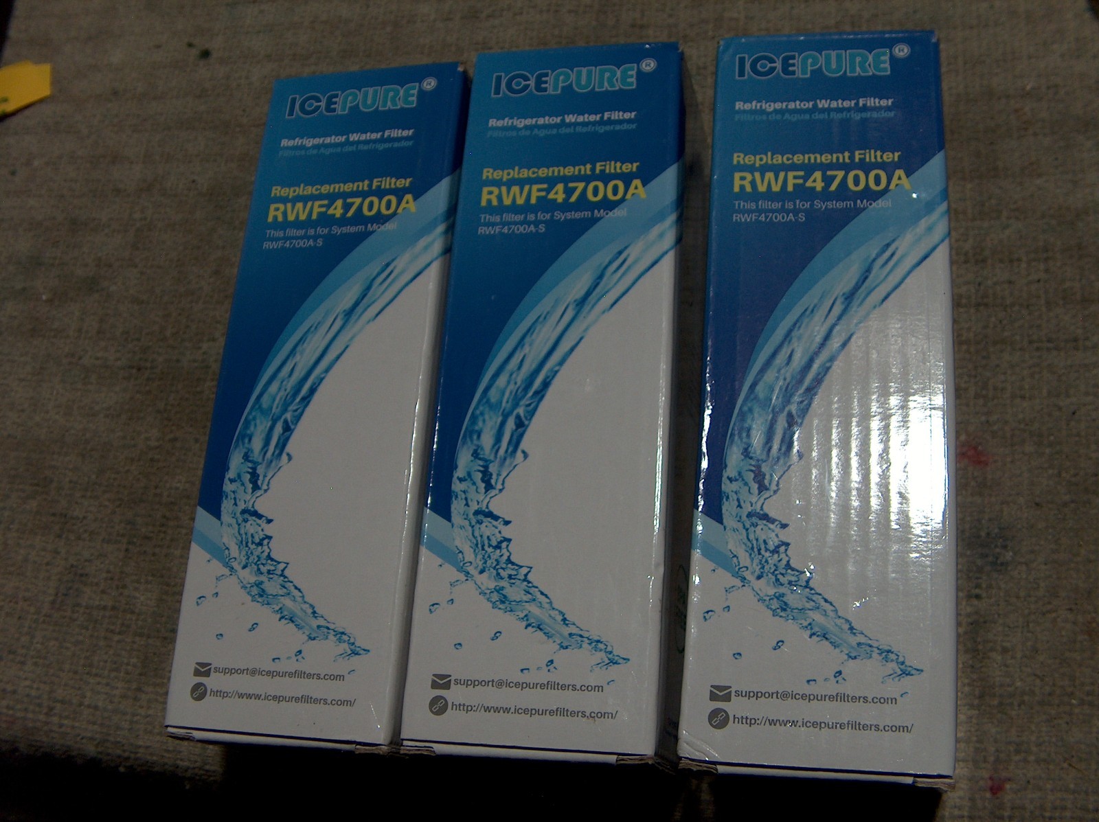 Lot of 3 Icepure RFW4700A New Replacement Filters