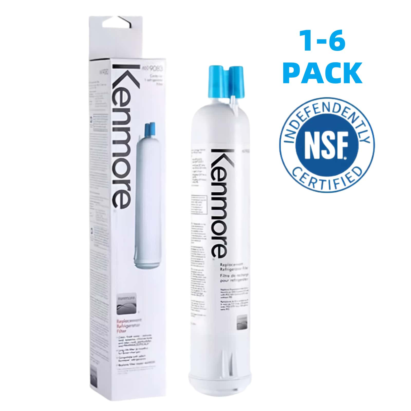 2 Pcs Kenmore 9083 469083 9020 Replacement Refrigerator Cartridge Water Filter-