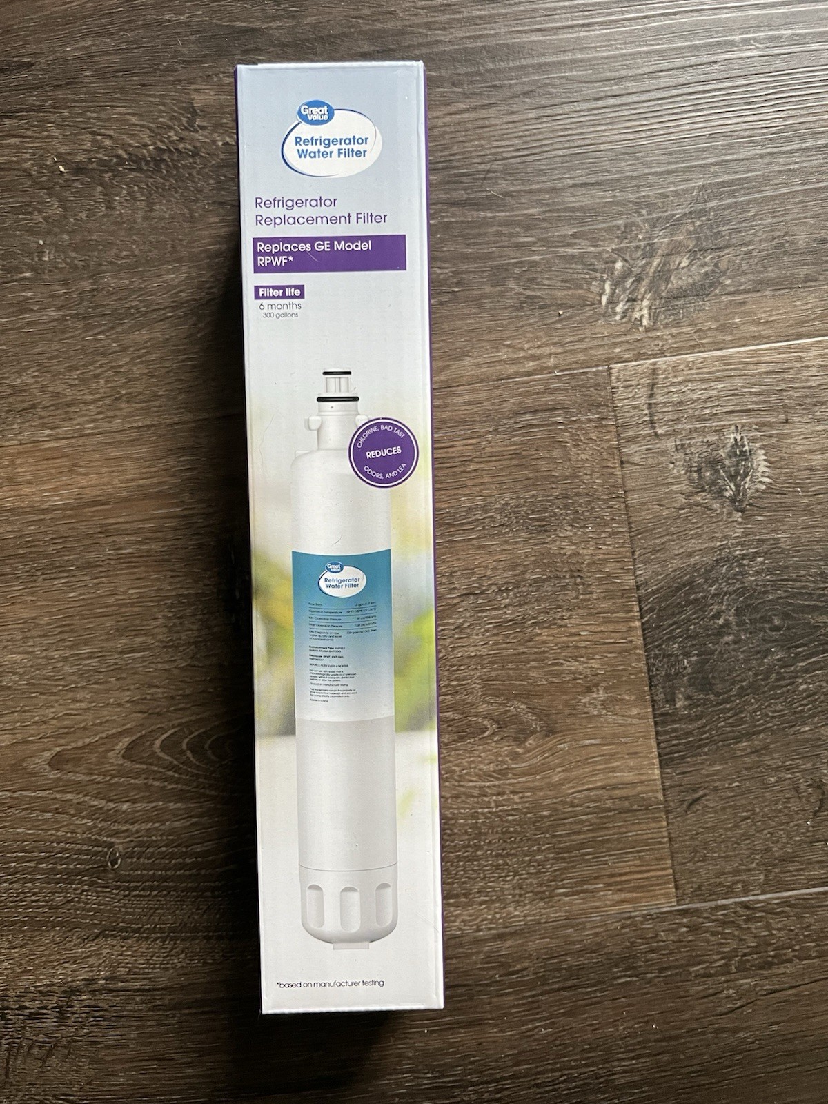 Great Value Refrigerator Water Filter Replaces Ge Model RPWF 6months 300 gallons