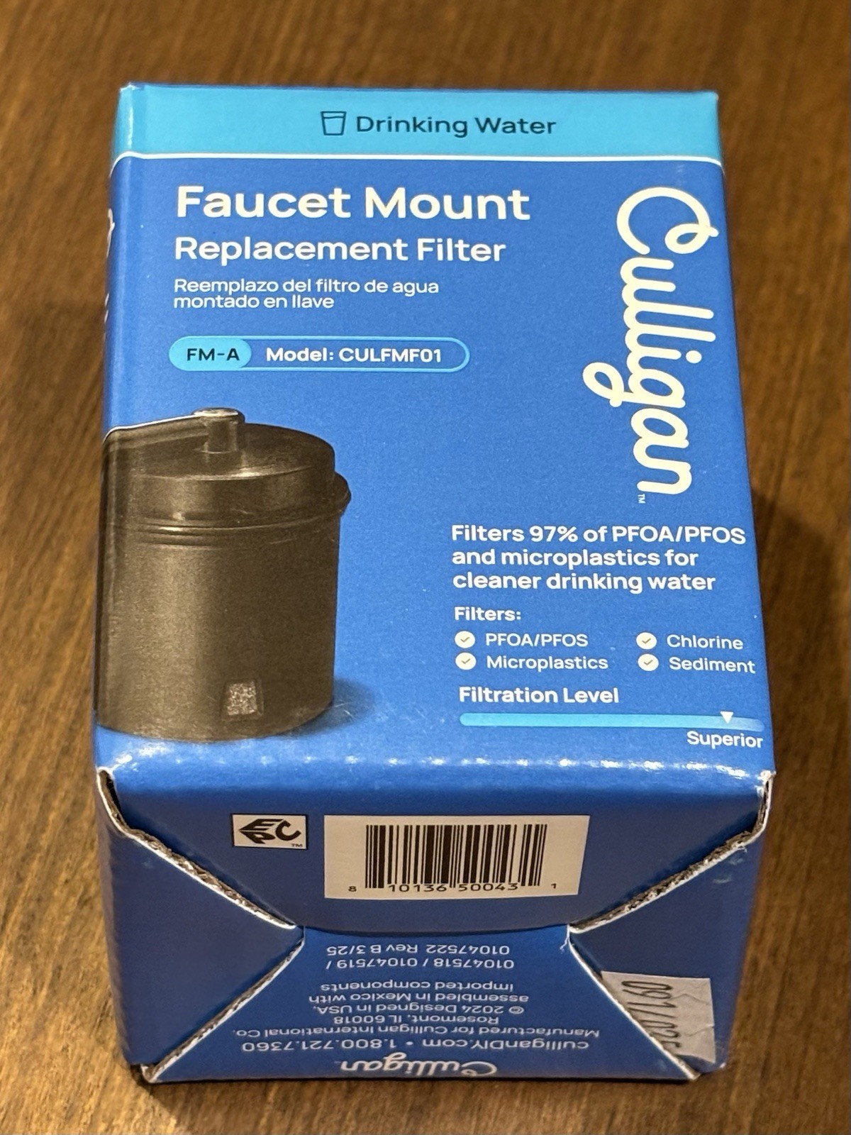 Culligan Faucet Mount Replacement Filter. Model CULFMF01. Filtration: Superior
