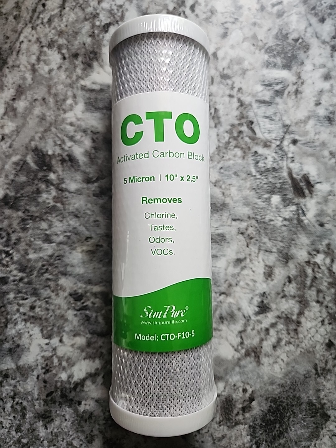 Cto Activated Carbon Block Sun Pure Model Cto-f10-5