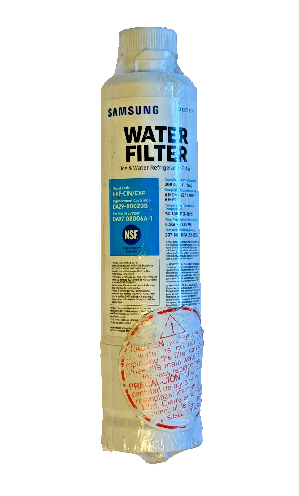Genuine Samsung DA29-00020B HAF-CIN/EXP Refrigerator Water Filter
