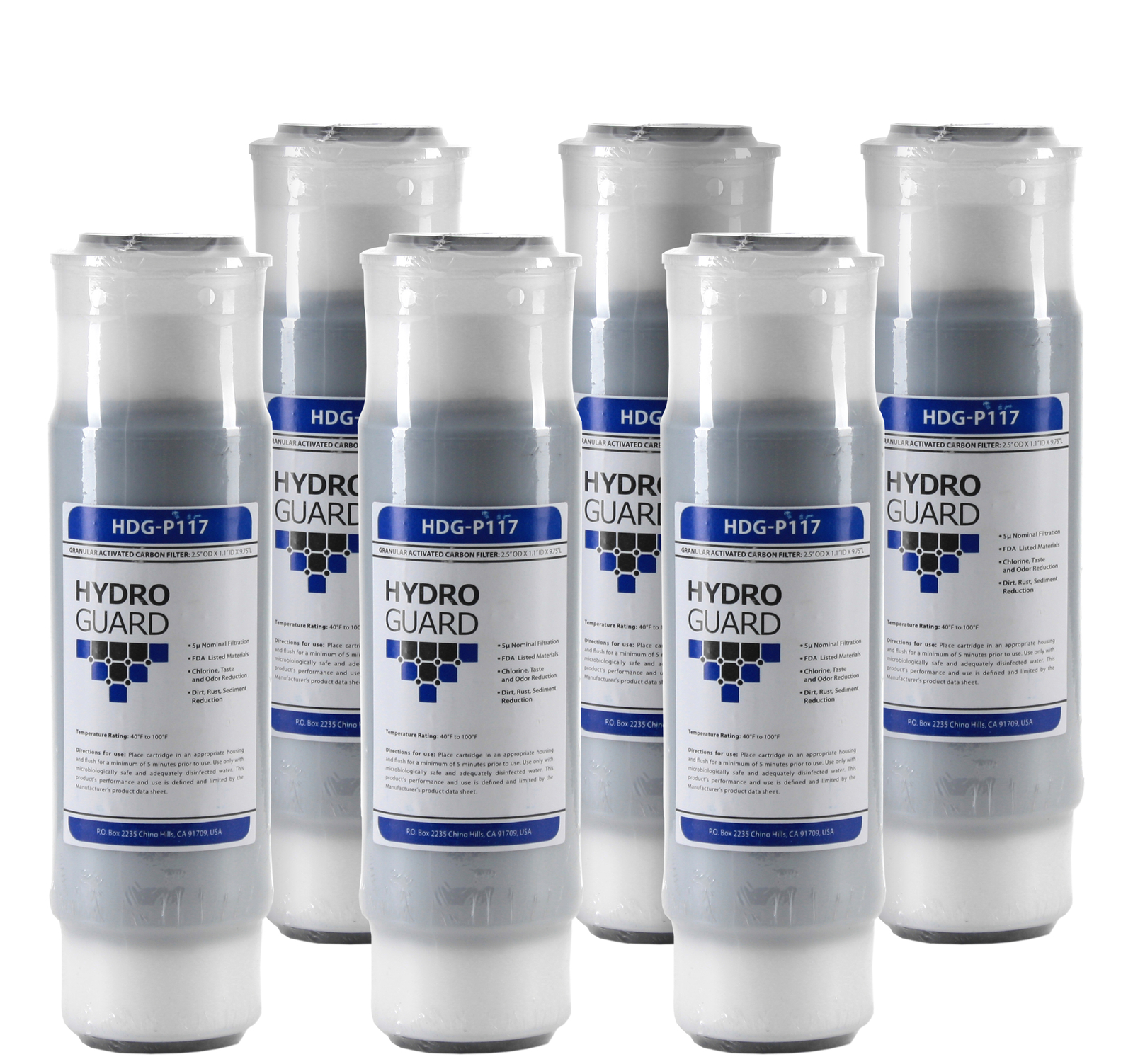Hydro Guard HDG-P117 Premium GAC Water Filter Cartridge (6 Pack) –