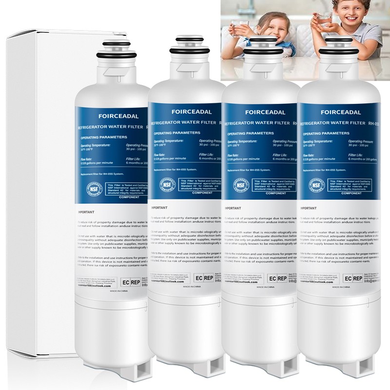 4PACK For Bosch UltraClarity Pro Water Filter BORPLFTR50, BORPLFTR55, RA450022
