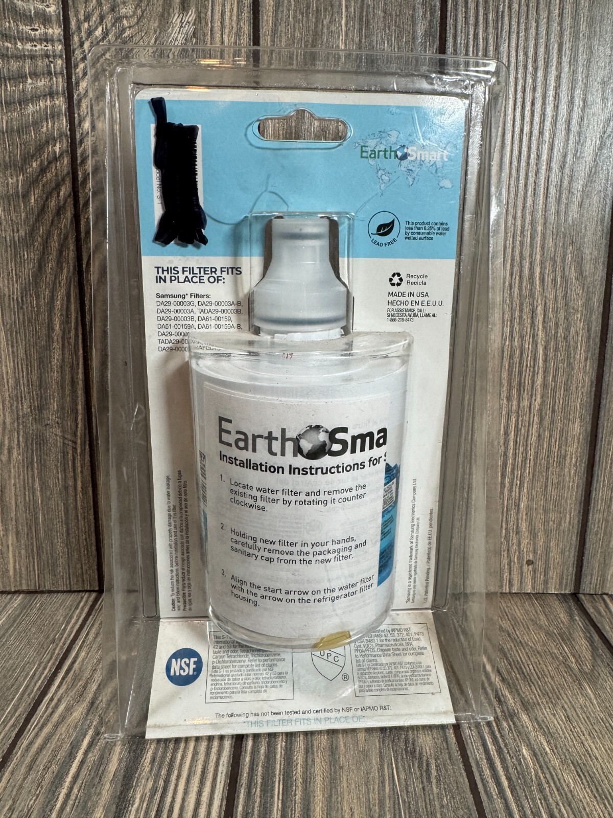 EarthSmart Twist & Lock S-1 Refrigerator Replacement Water Filter 300 gal.