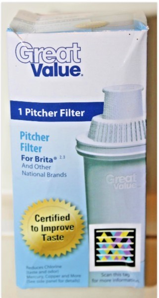 1 ea. Great Value Replacement Water Pitcher Filters Universal Ion Resin New USA