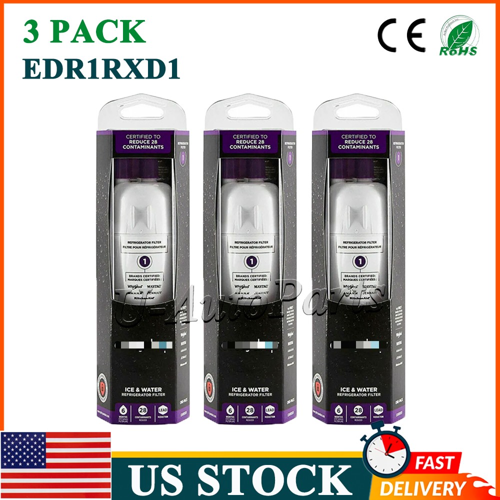 3 PACK ΕDR1RXD1 Refrigerator Wate Filter 1 Replacement New FREE SHIP