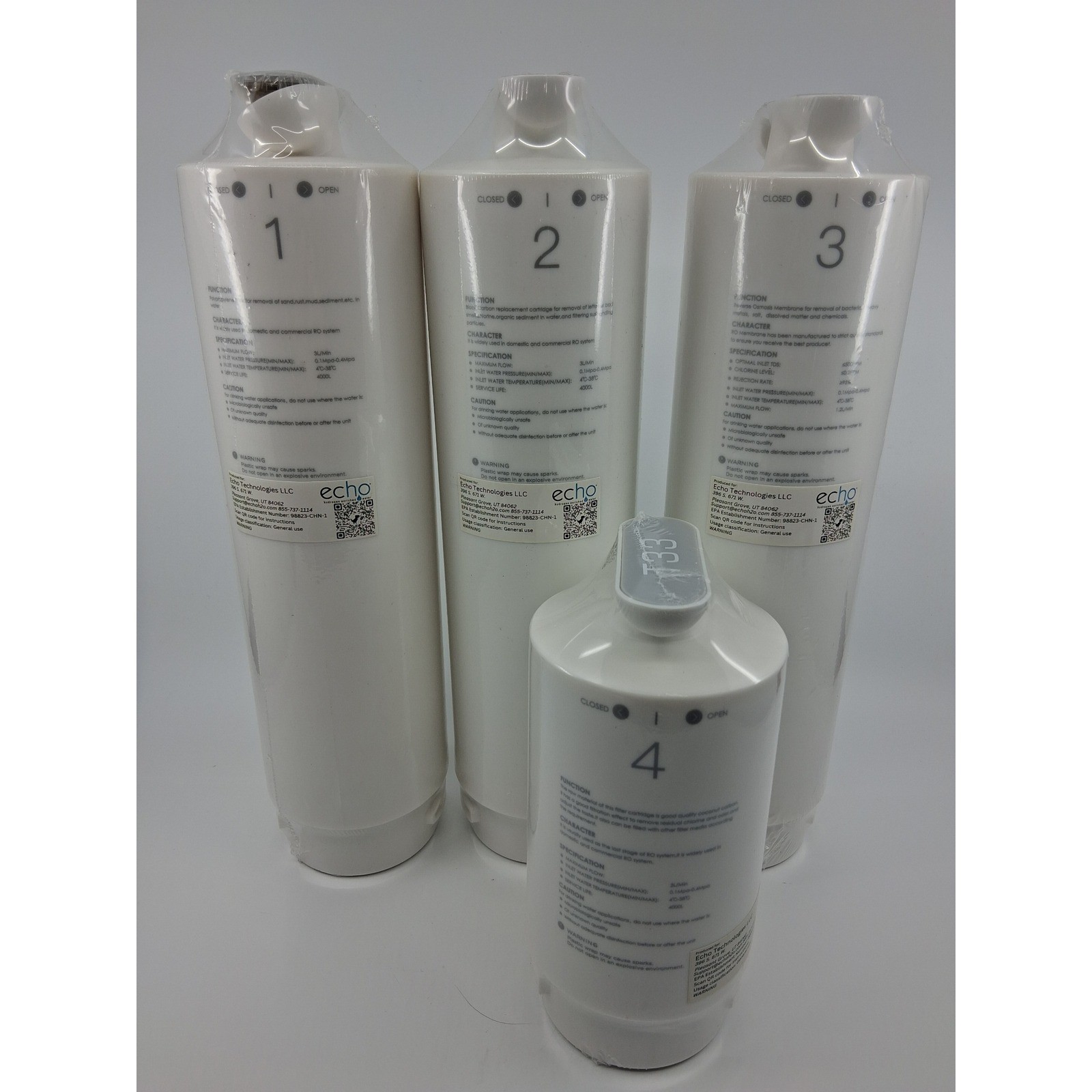 Echo Complete Replacement Filter Set – Contains Filters 1, 2, 3, & 4