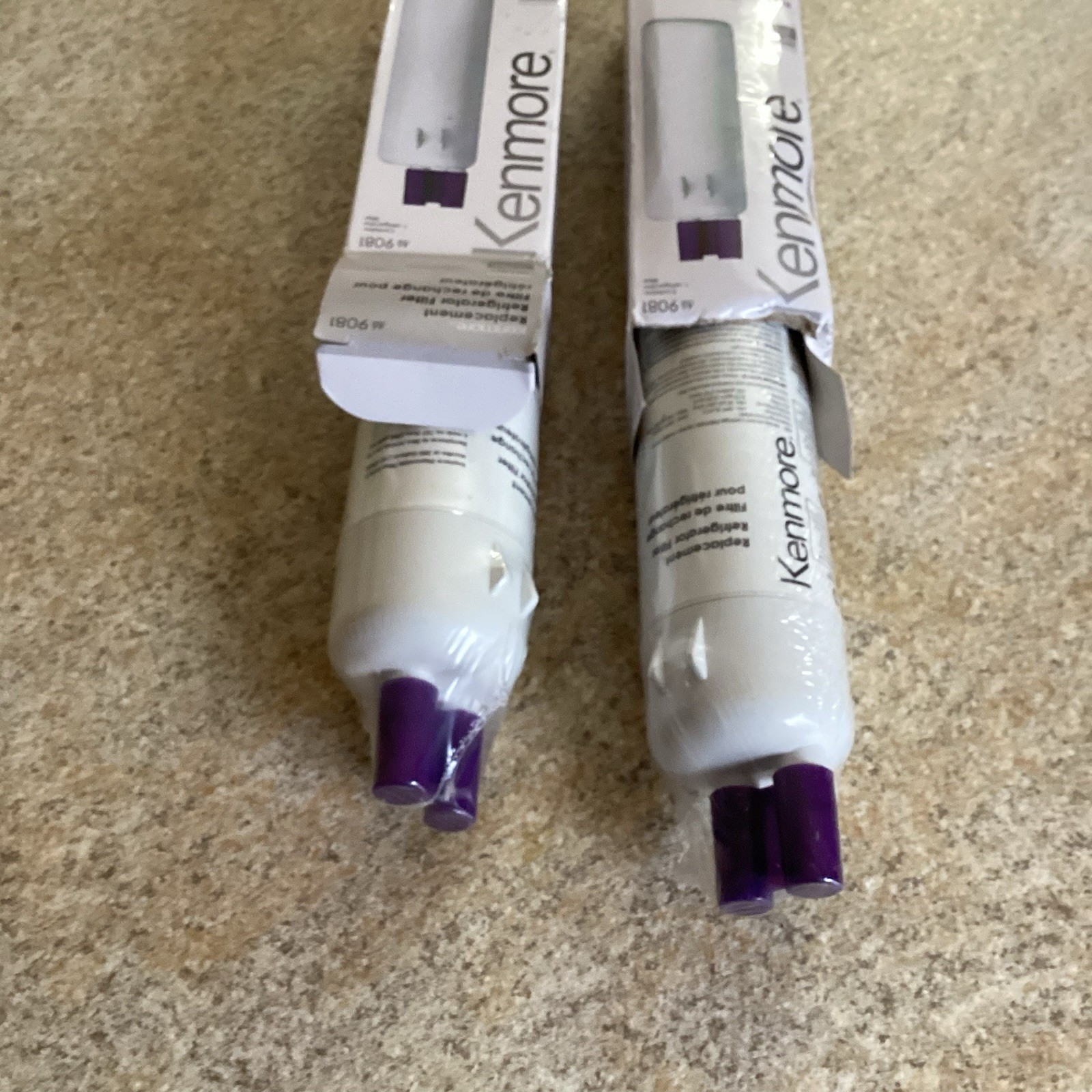 2- PACK Kenmore Refrigerator Water Filter Cartridges Replacement White Genuine!!