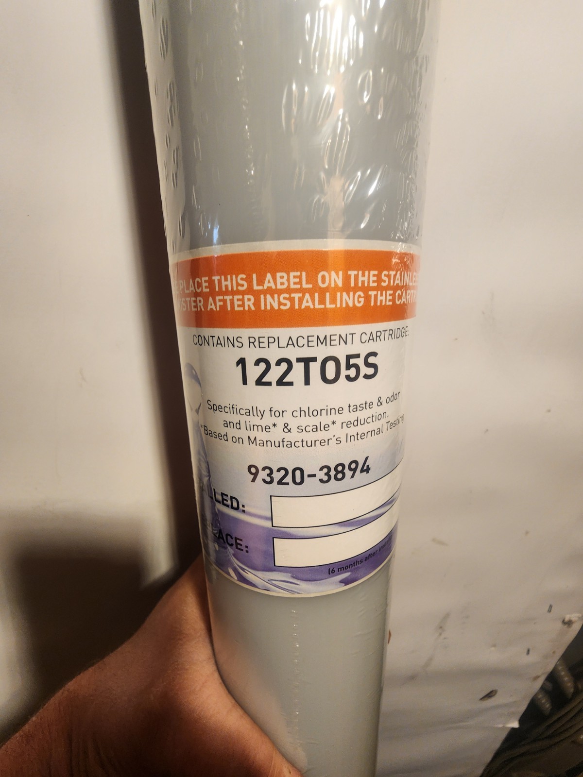 Eco Lab Replacement Water H20 Cartridge 122t05s Freash H20