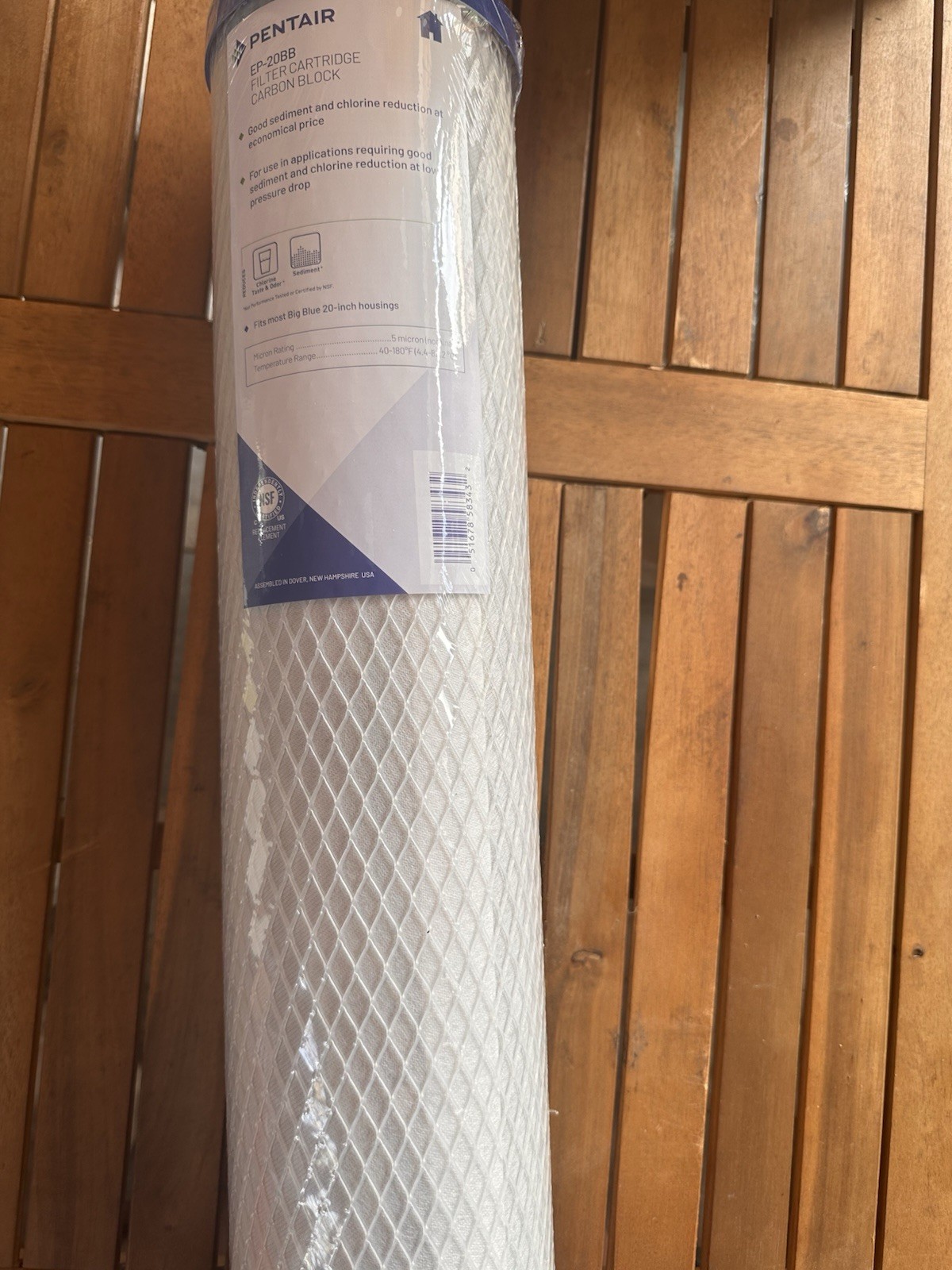 Pentair Pentek EP-20BB Carbon Water Filter, 20-Inch, Whole House 155583-43 NEW