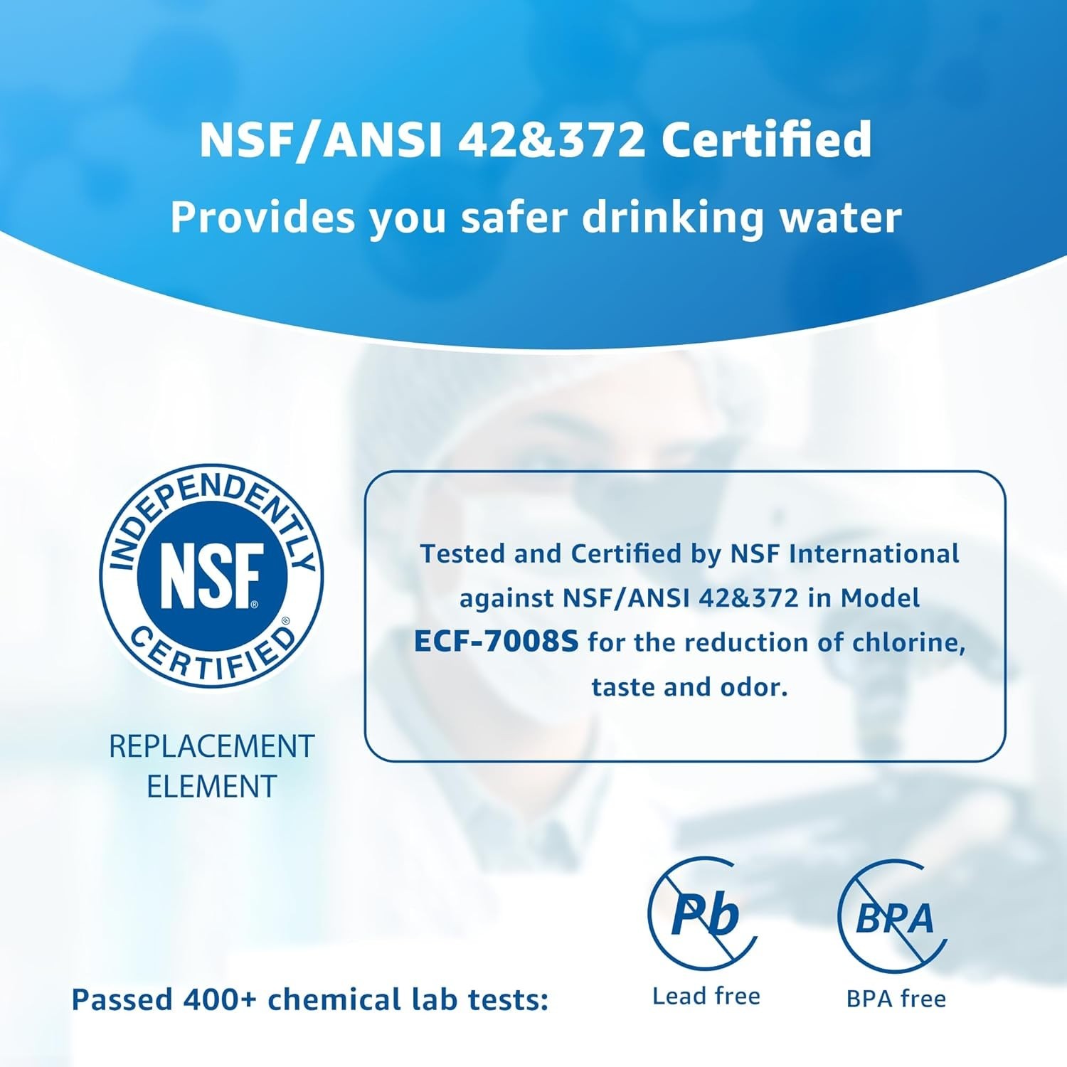 Filterlogic FF08 Faucet Water Filter Replacement for All PUR®PLUS,6 Pack