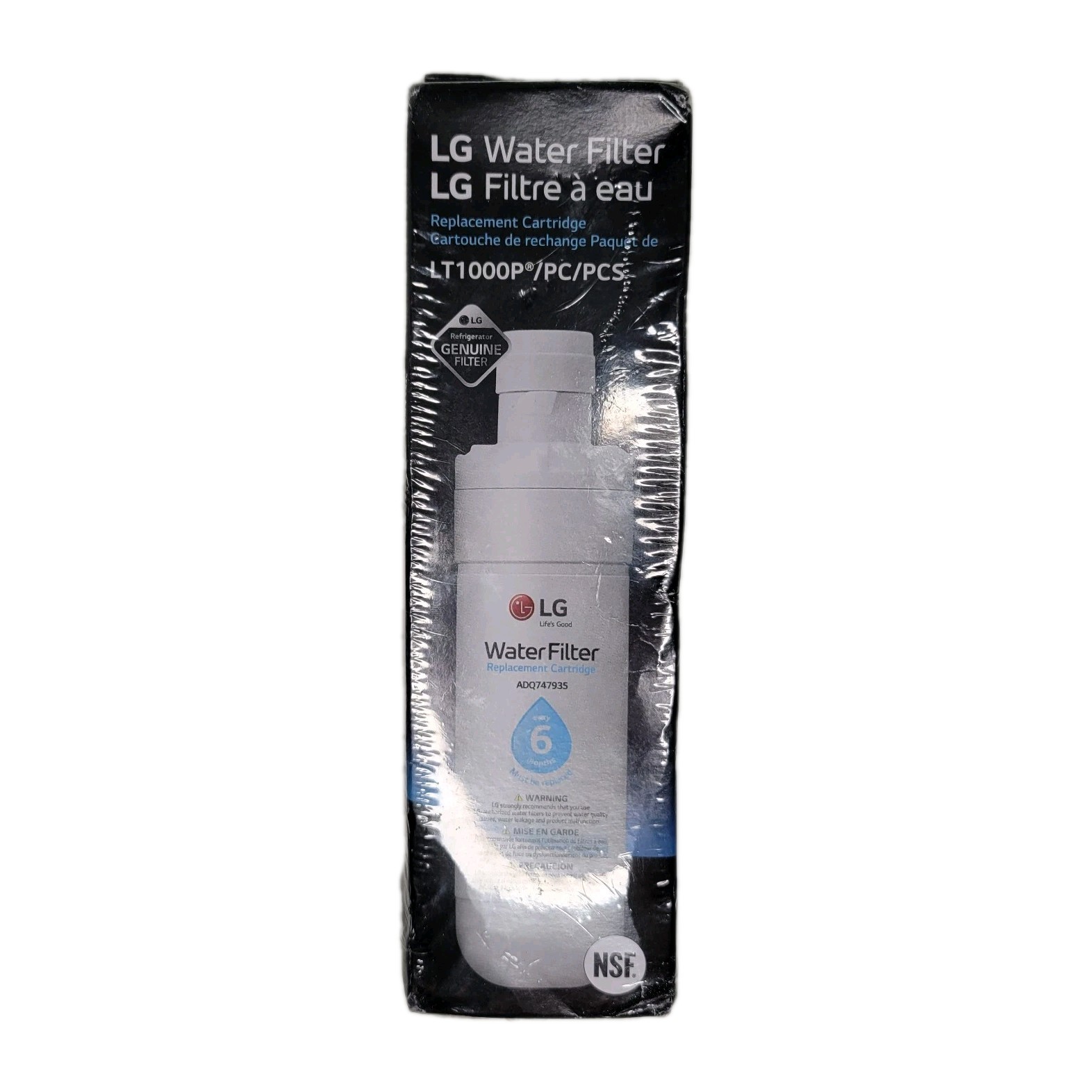 Genuine OEM LG Water Ice Filter Replacement Cartridge LT1000P/PC/PCS NEW Sealed