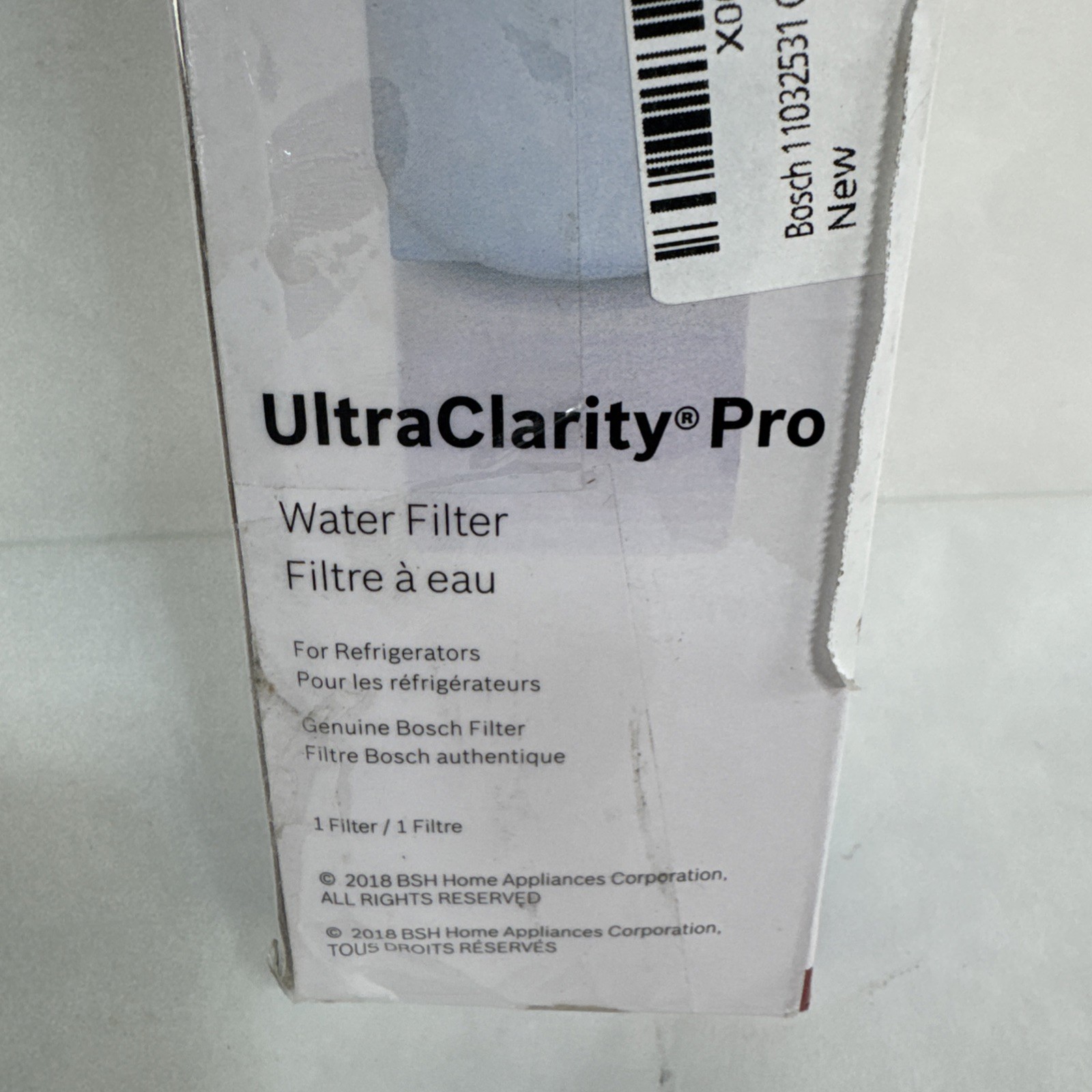 1 PACK Bosch Ultra Clarity Pro BORPLFTR50 Water Filter Blue #WFS200MF/WFS210MF