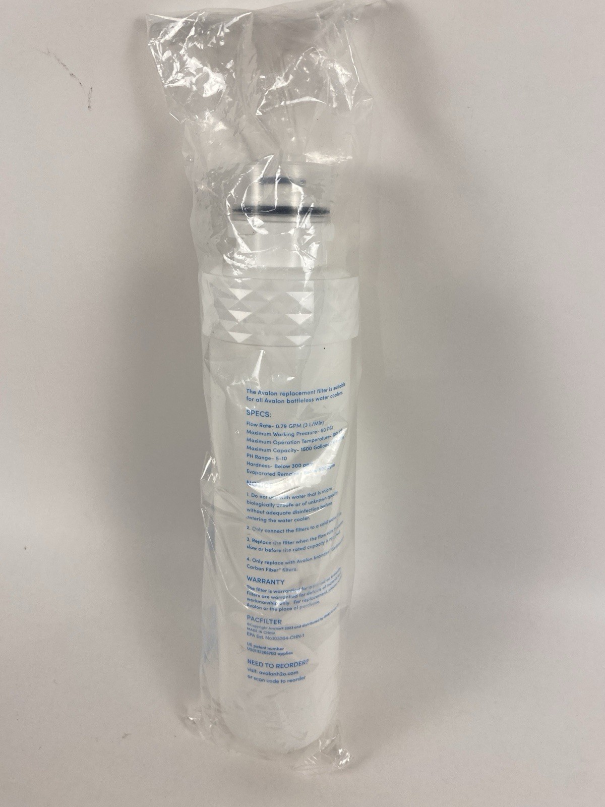Avalon High Performance PAC Sediment Carbon Fiber Water Filter