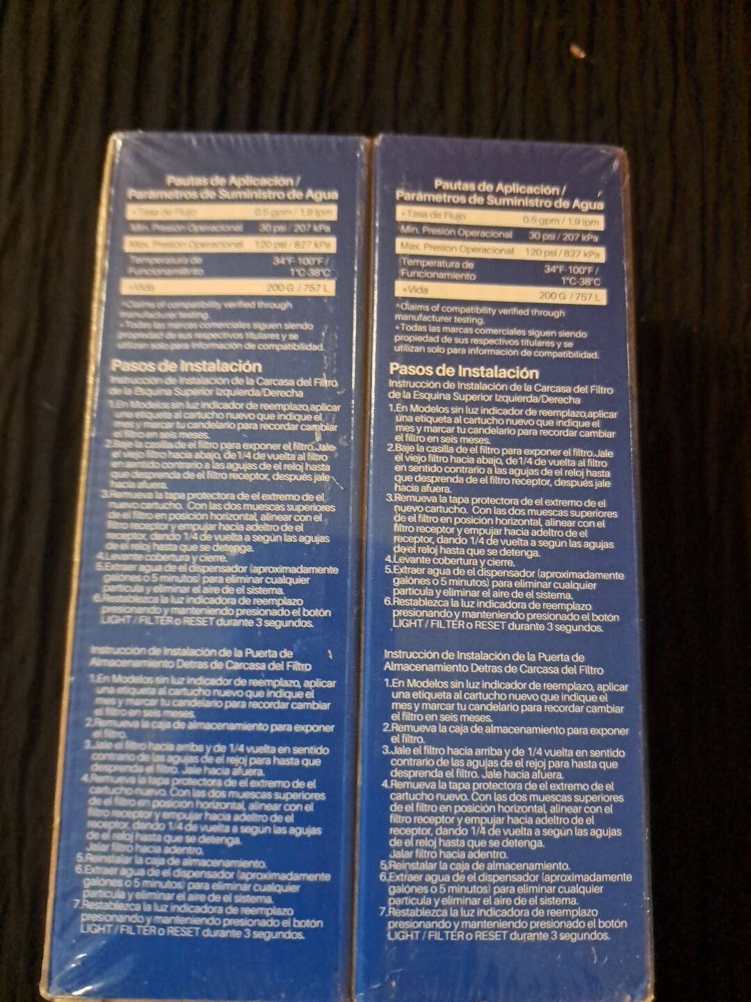 Pureplus RWF4700AC Replacement Refrigerator Water Filter Lot Of 2 & AF004 2 Pk