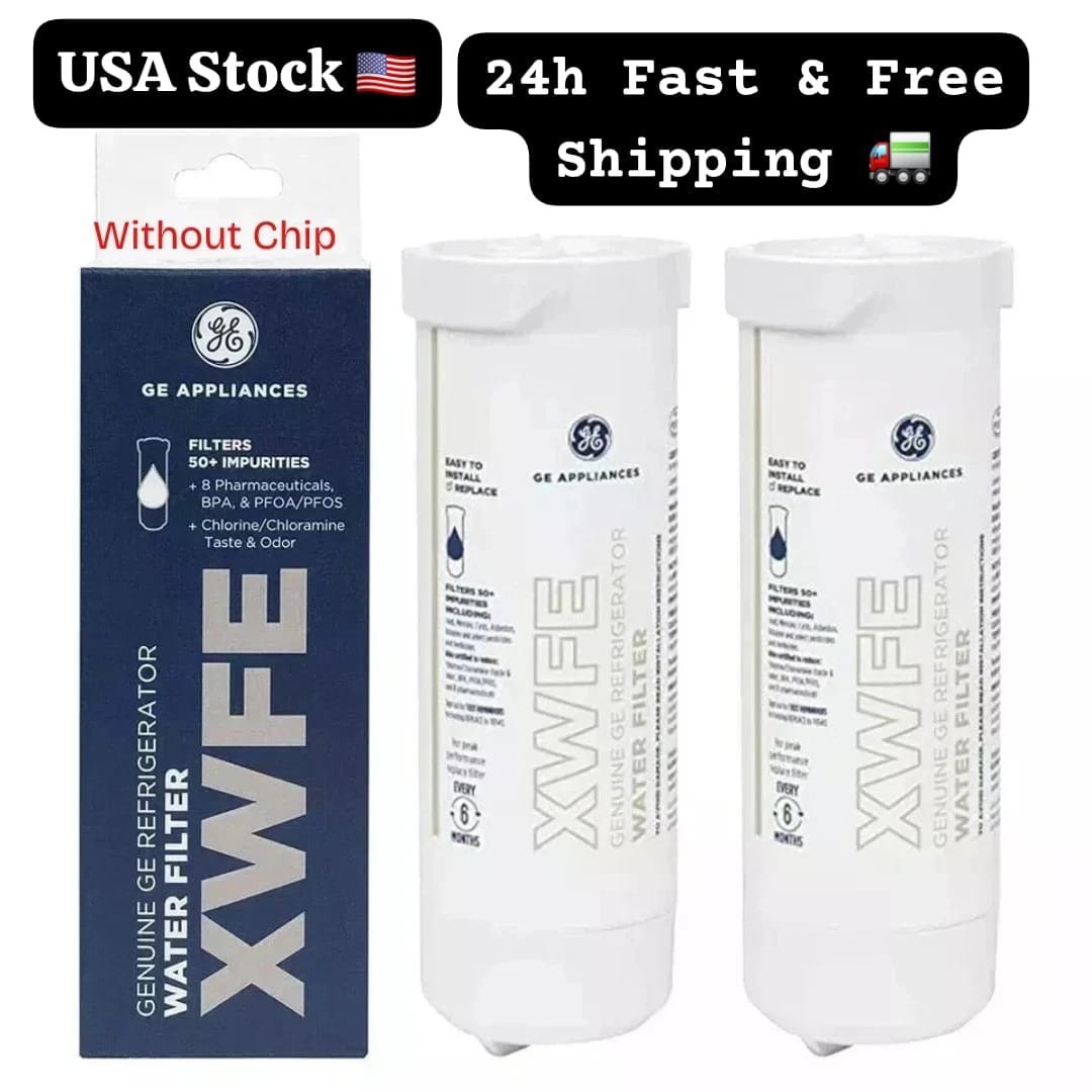 2 PACK GE XWFE Replacment Refrigerator Water Filter Without Chip