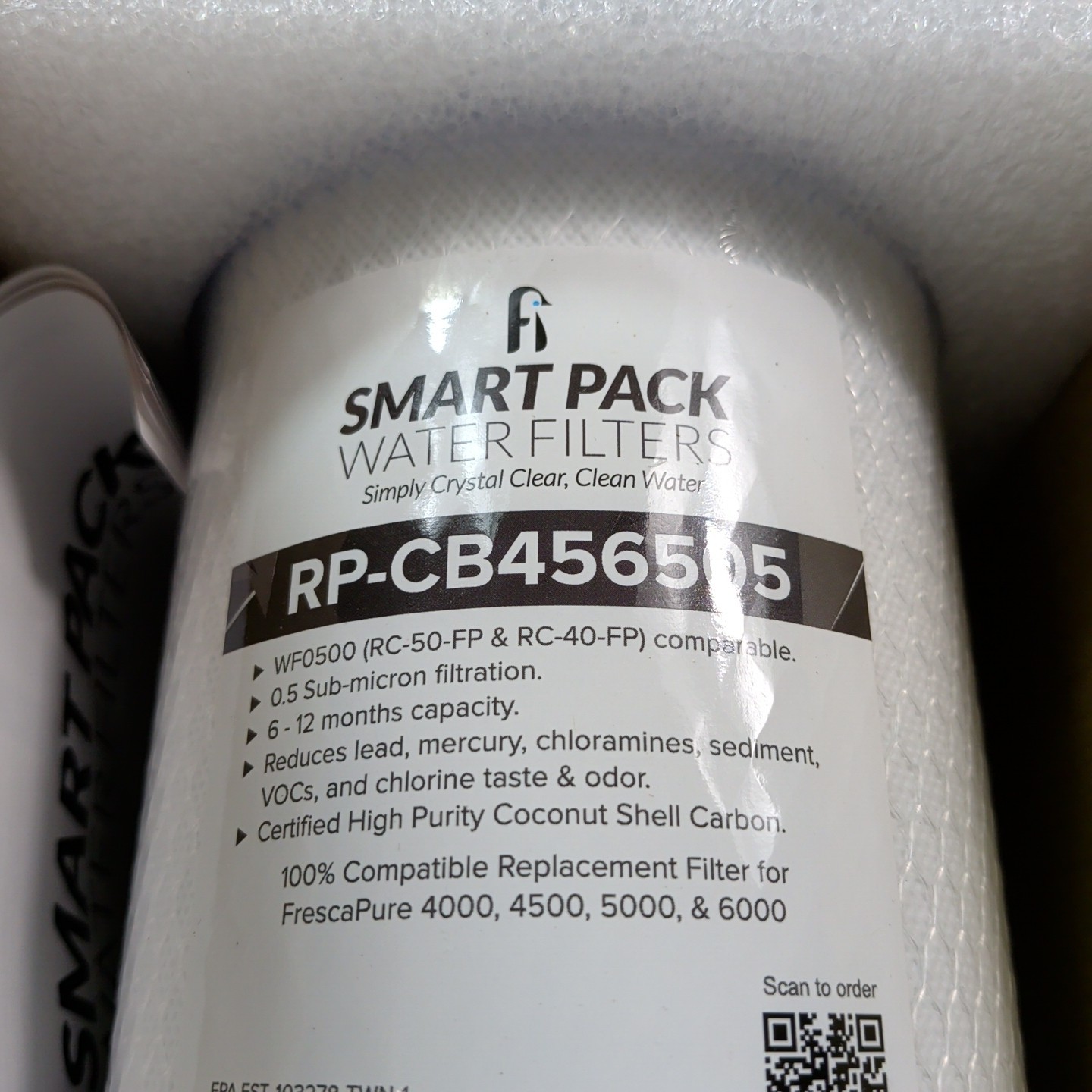 Smart Pack Water Filters High Purity Coconut Shell Activated Carbon Water
