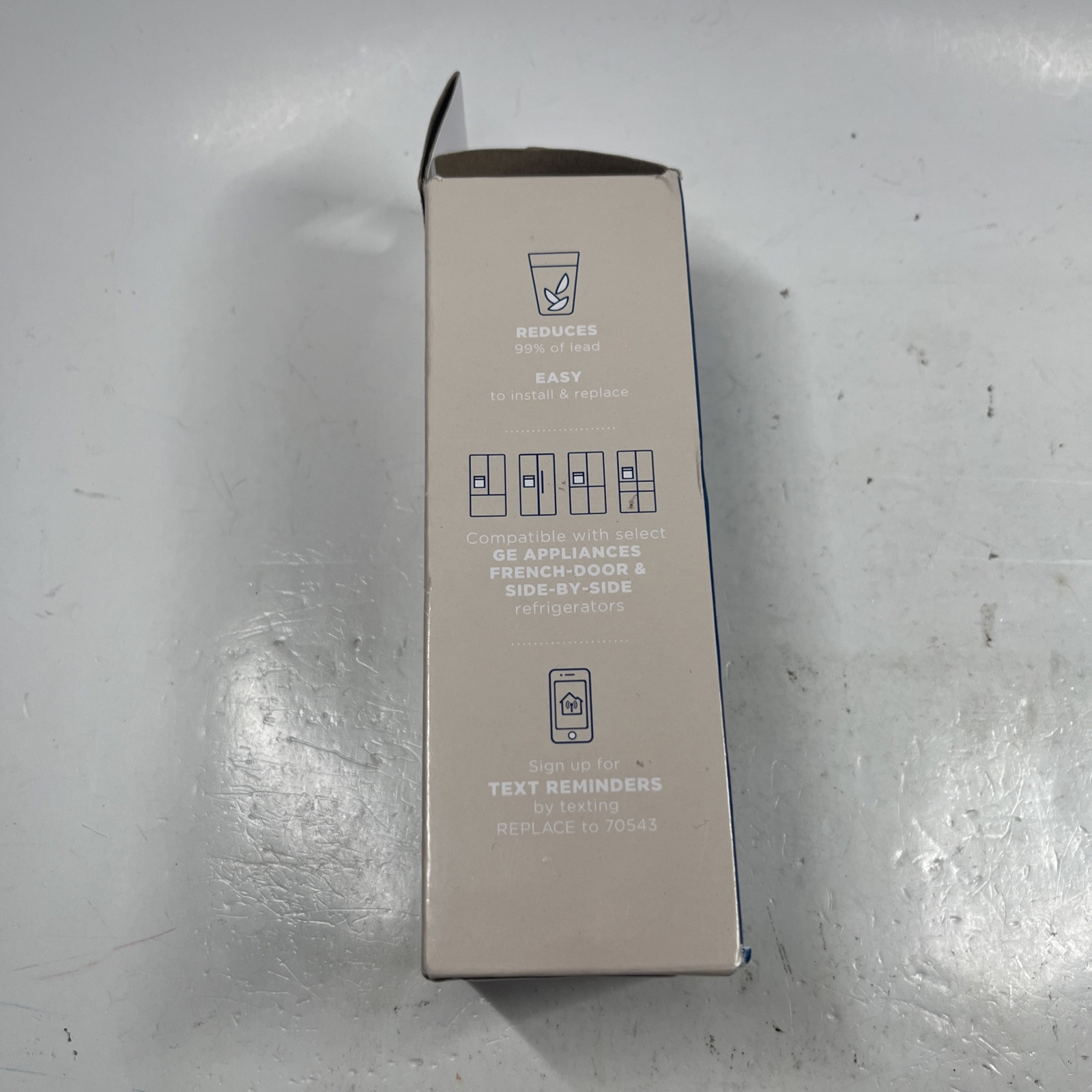 Genuine GE XWFE Refrigerator Water Filter – White OEM original No Chip (No Seal)