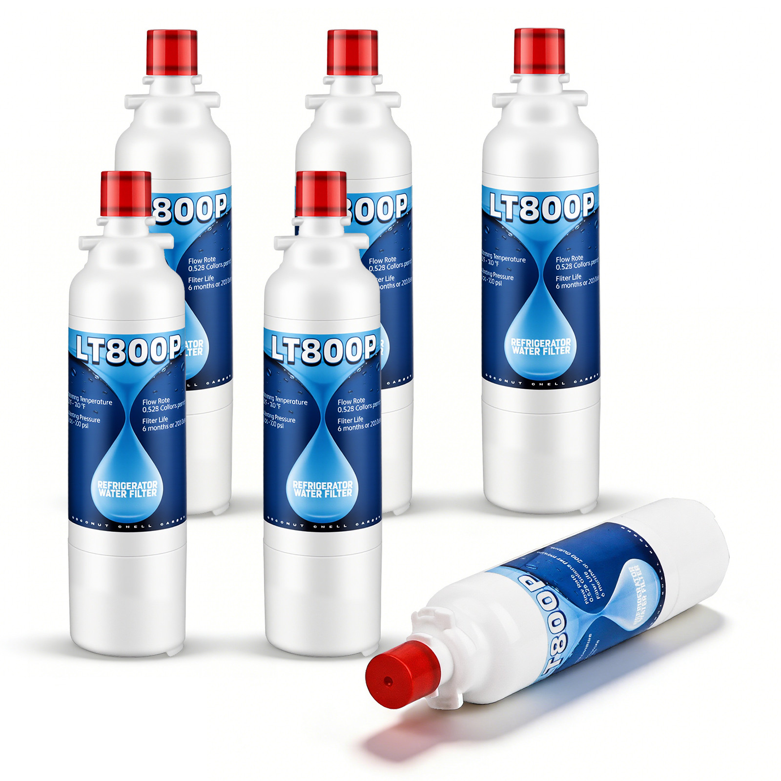 ADQ73613401 Refrigerator Water Filter Compatible with LG LT800P,469490, 6 Month