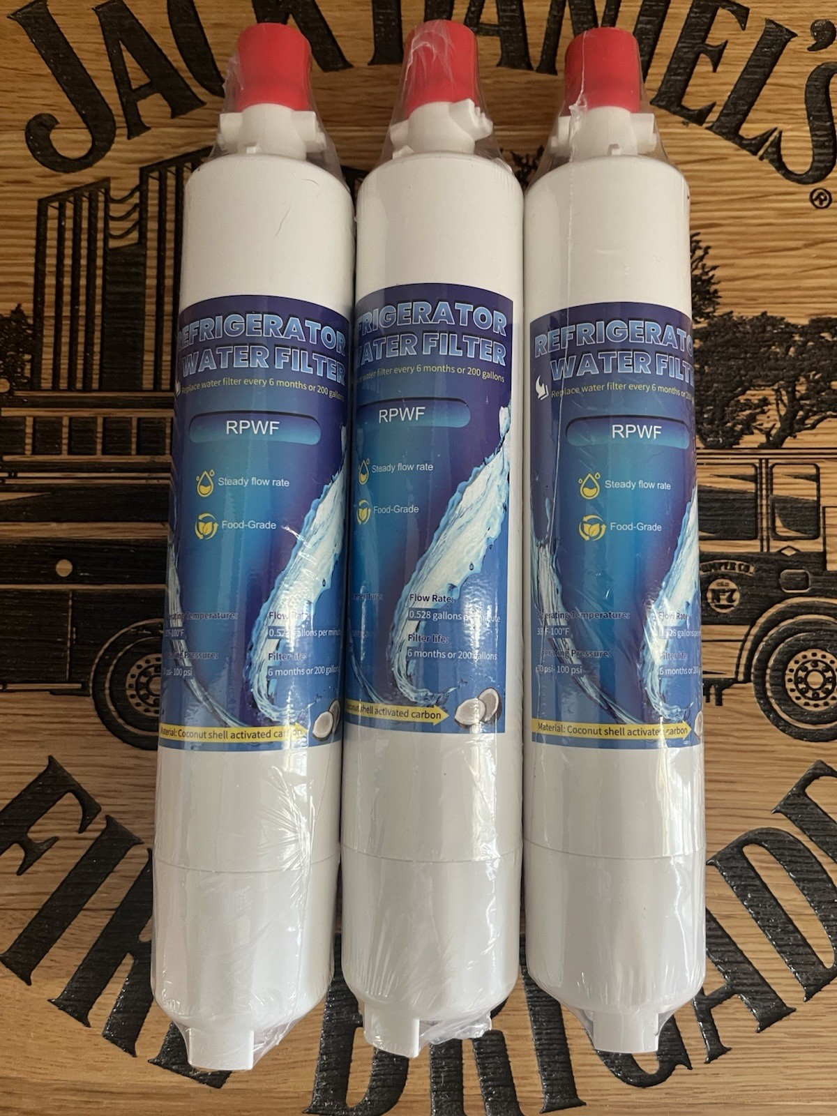 3 Pack Refrigerator Water Filter RPWF, Unbranded, New