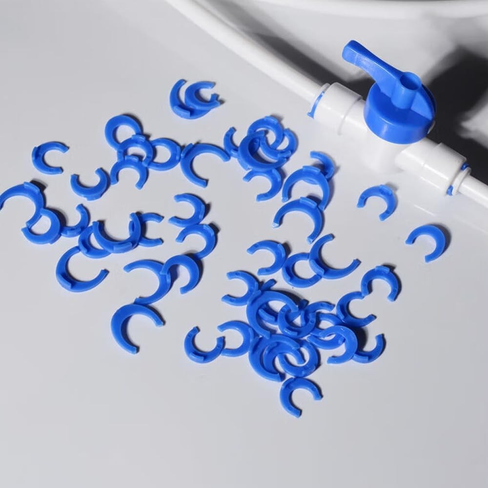RO Water Filter Locking Clips 100 Pcs 1/4 3/8