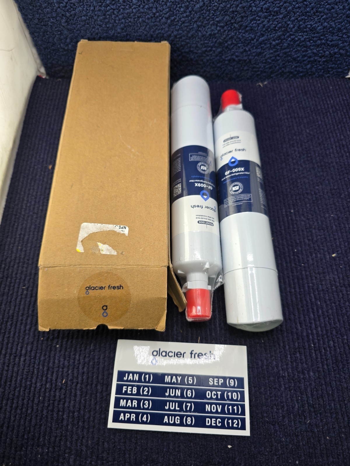 (QTY 2) Glacier GF-009X: Refrigerator Water Filter For GFE28GYNFS GFE28GELDS