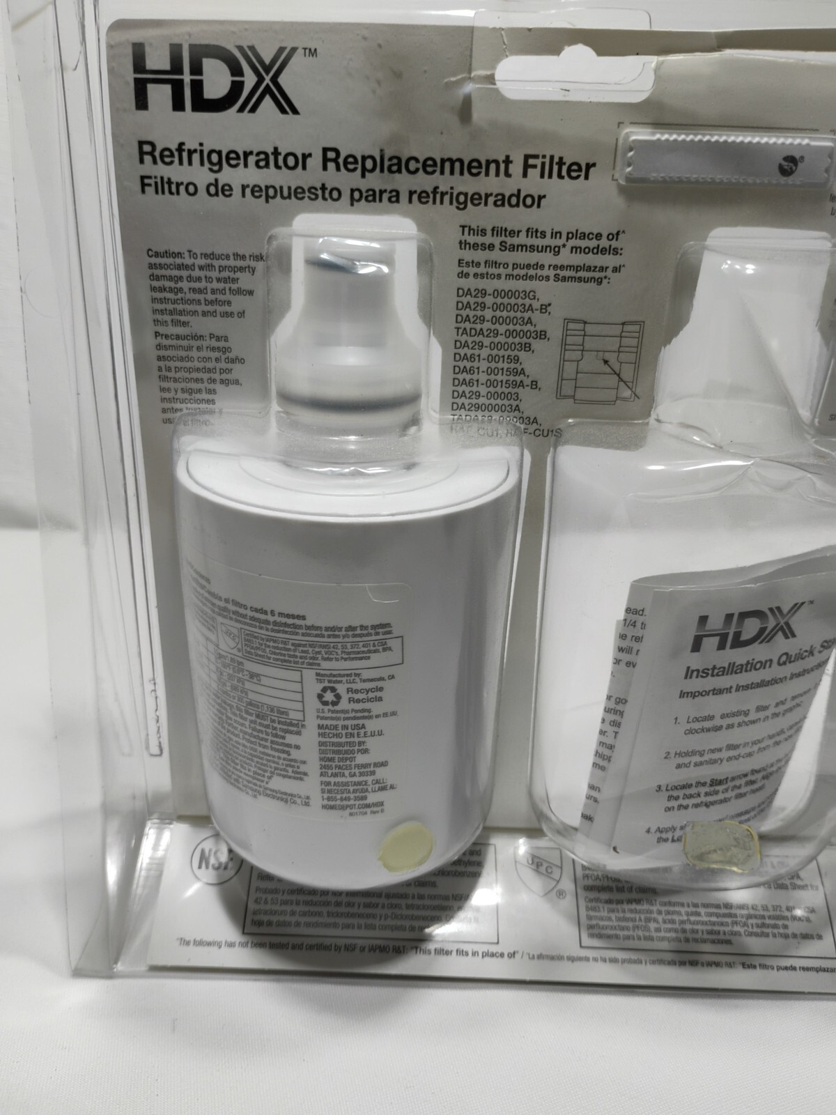 (1) x HDX (FMS-1 ) Refrigerator Replacement Filter , For Samsung HAF-CU1S