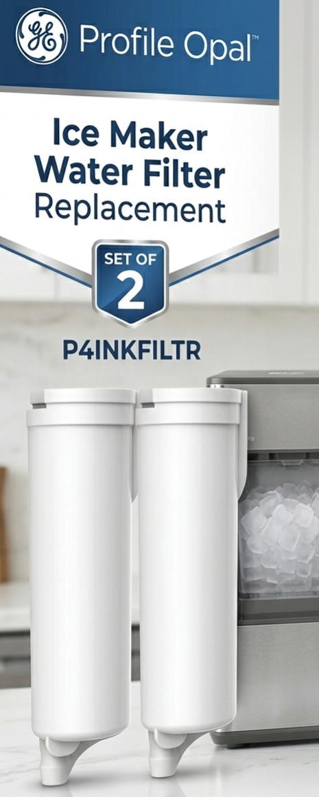 GE Profile Opal Ice Maker Water Filter Replacement P4INKFILTR Set of 2