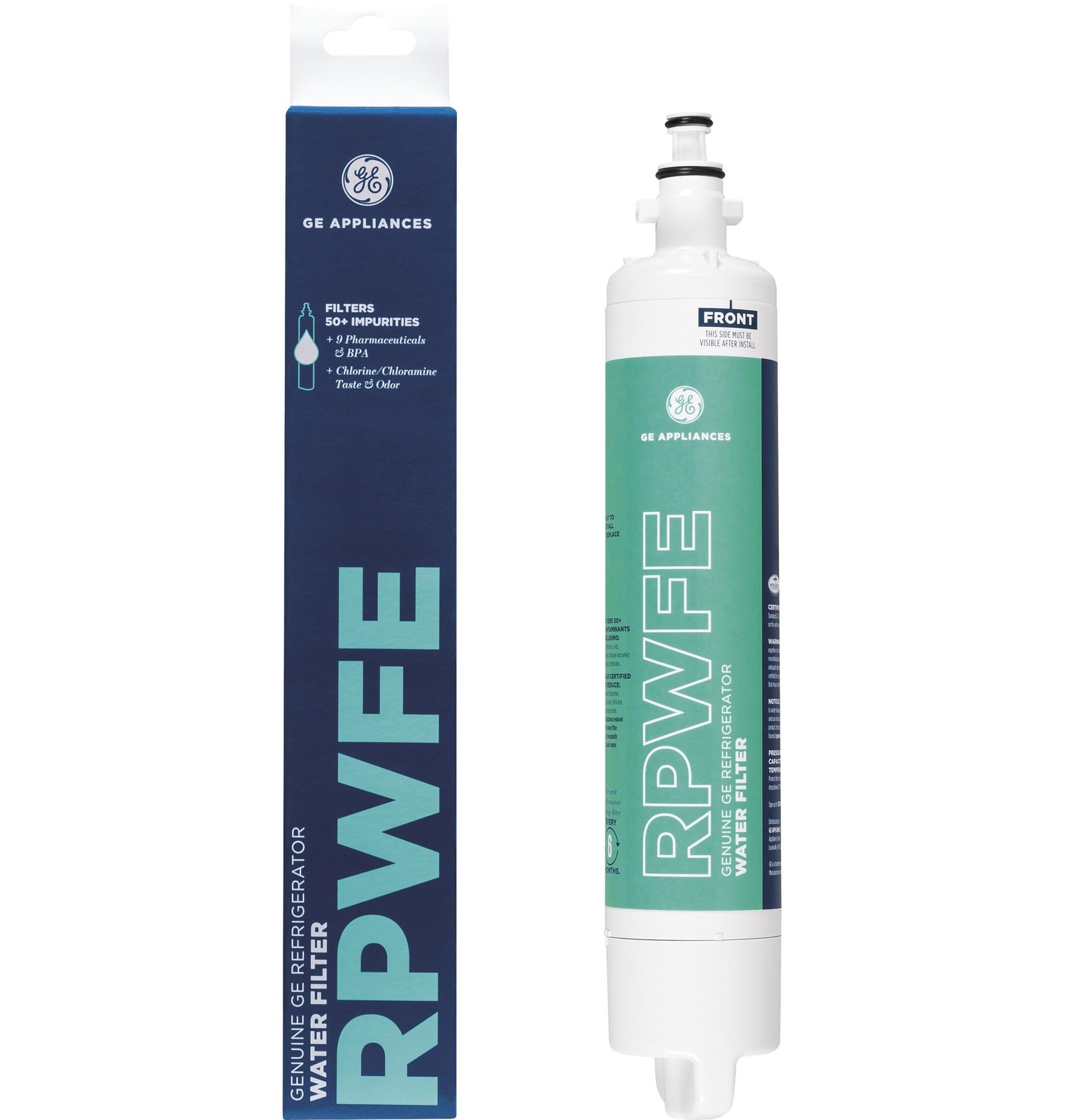 GE RPWFE Refrigerator Water Filter, Used, Pack of 1, White, Reduces 50+