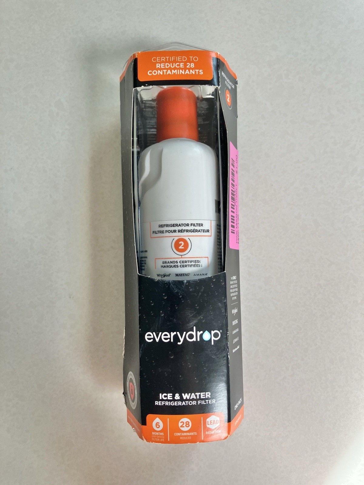 EveryDrop #2 Ice & Water Refrigerator Filter ΕDR2RXD1 New In Box