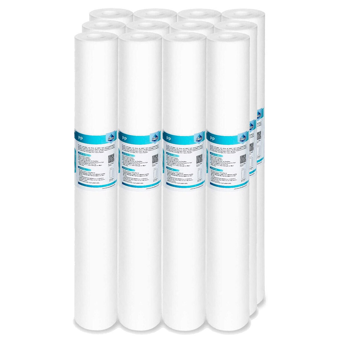 1-12 Pack 20″x2.5″ 1/5/10/20 Micron Sediment Water Filter Whole House Cartridges