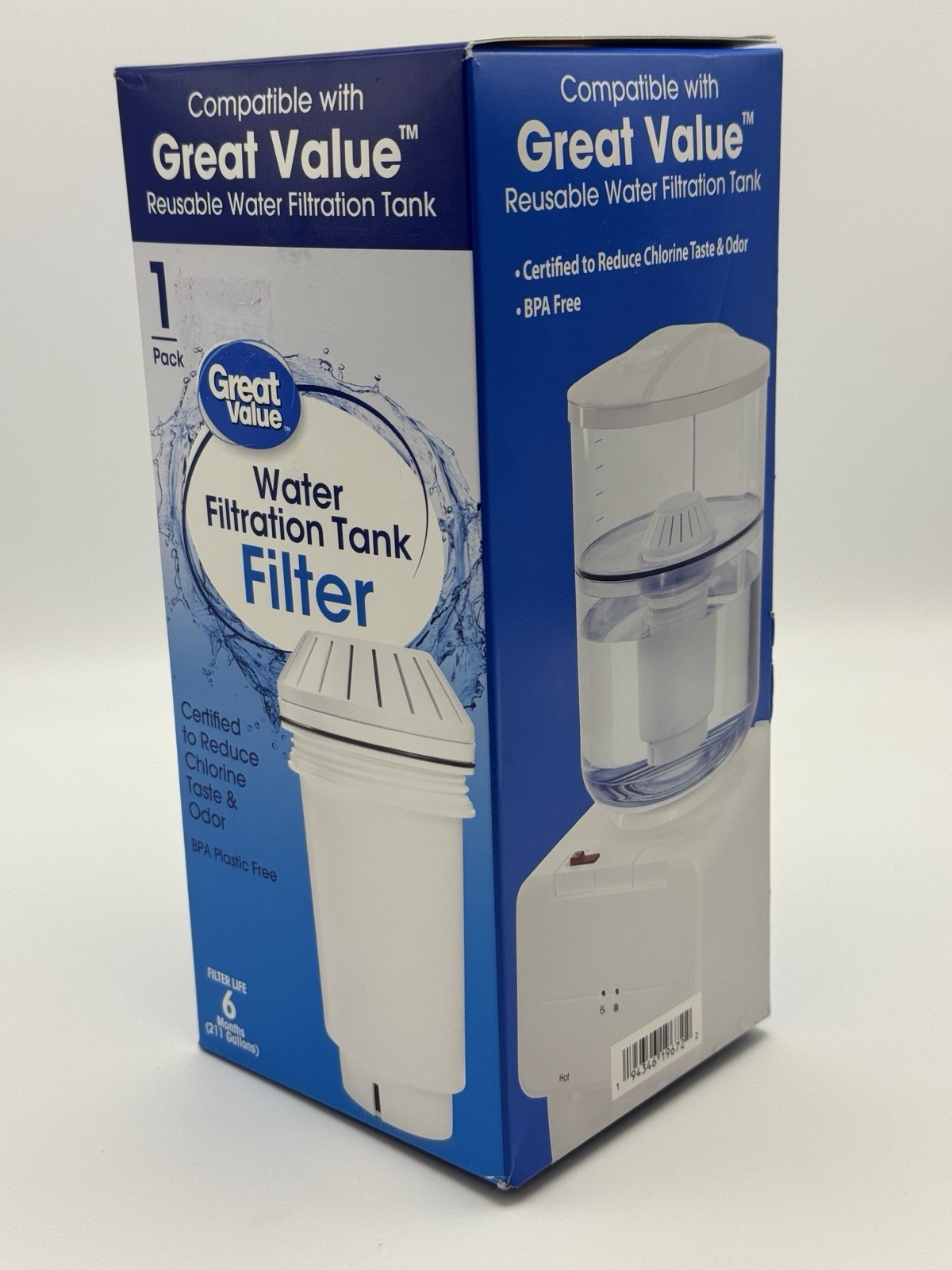 GREAT VALUE Replacement Water Filter GWF3 Alternative Compatible W/Vitapur GWF8