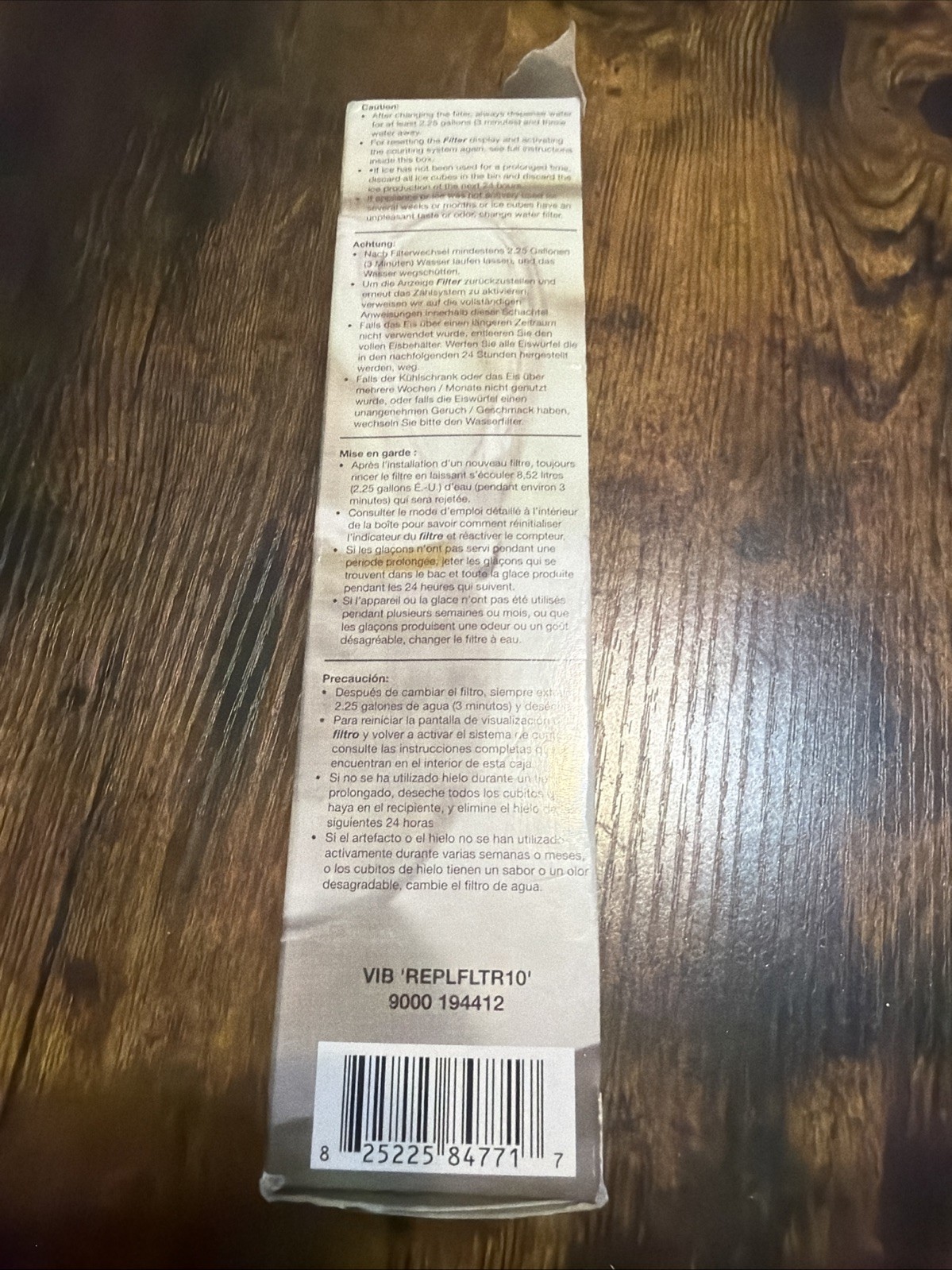 Ultra Clarity Refrigerator Water Filter VIB REPLFLTR10 NIB fits Bosch 9000194412