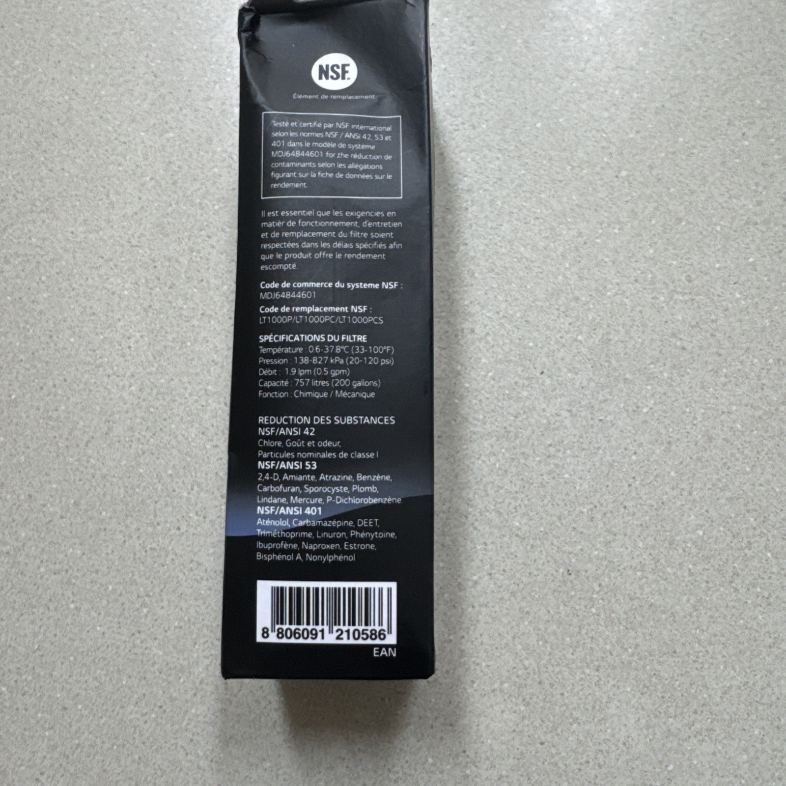 LG LT1000P/PC/PCS Refrigerator Water Filter Replacement