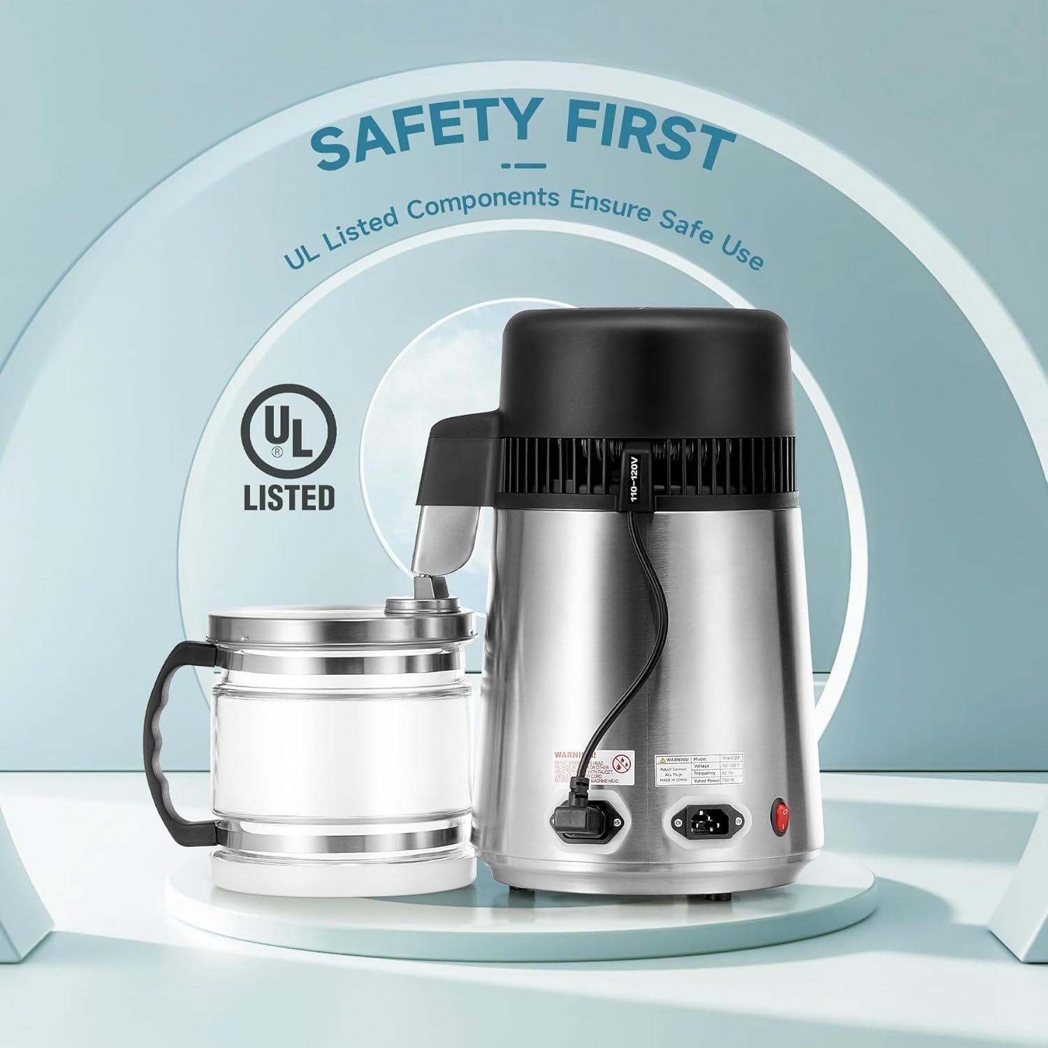 Efficient Water Purifier with 300°F Maximum Temperature and 2 ppm TDS Reduction