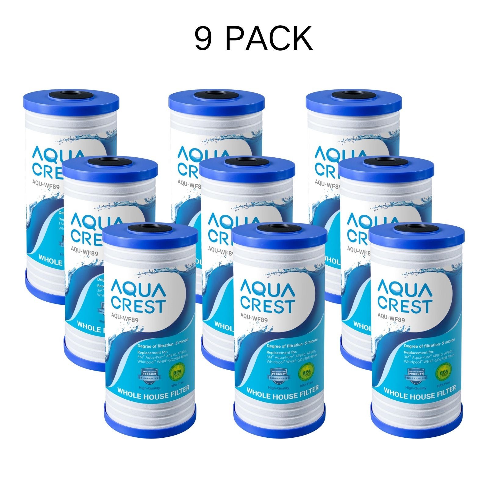 AQUA CREST AP810 Whole House Water Filter Replacement for 3M® Aqua-Pure AP810(9)