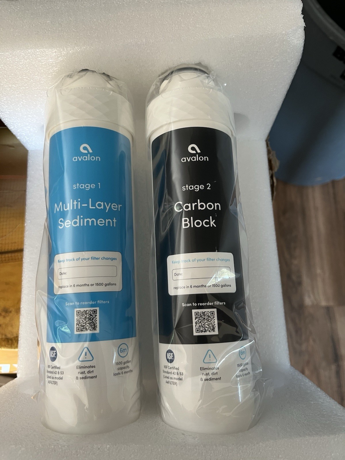 Avalon 2-Stage Replacement Filters Cartridge for Bottleless Water Coolers New