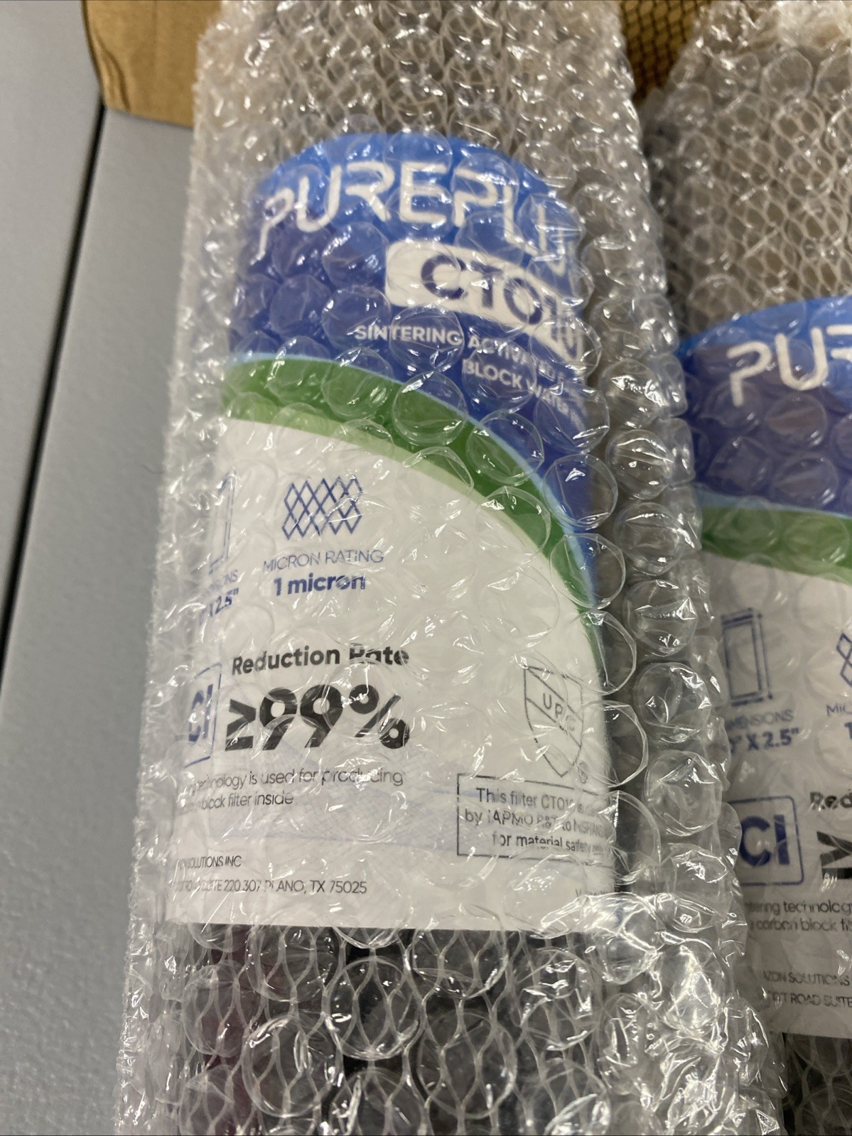 3 Pack Pureplus CT010 Sintering Activated Carbon Block Water Filter 10″ x 2.5″